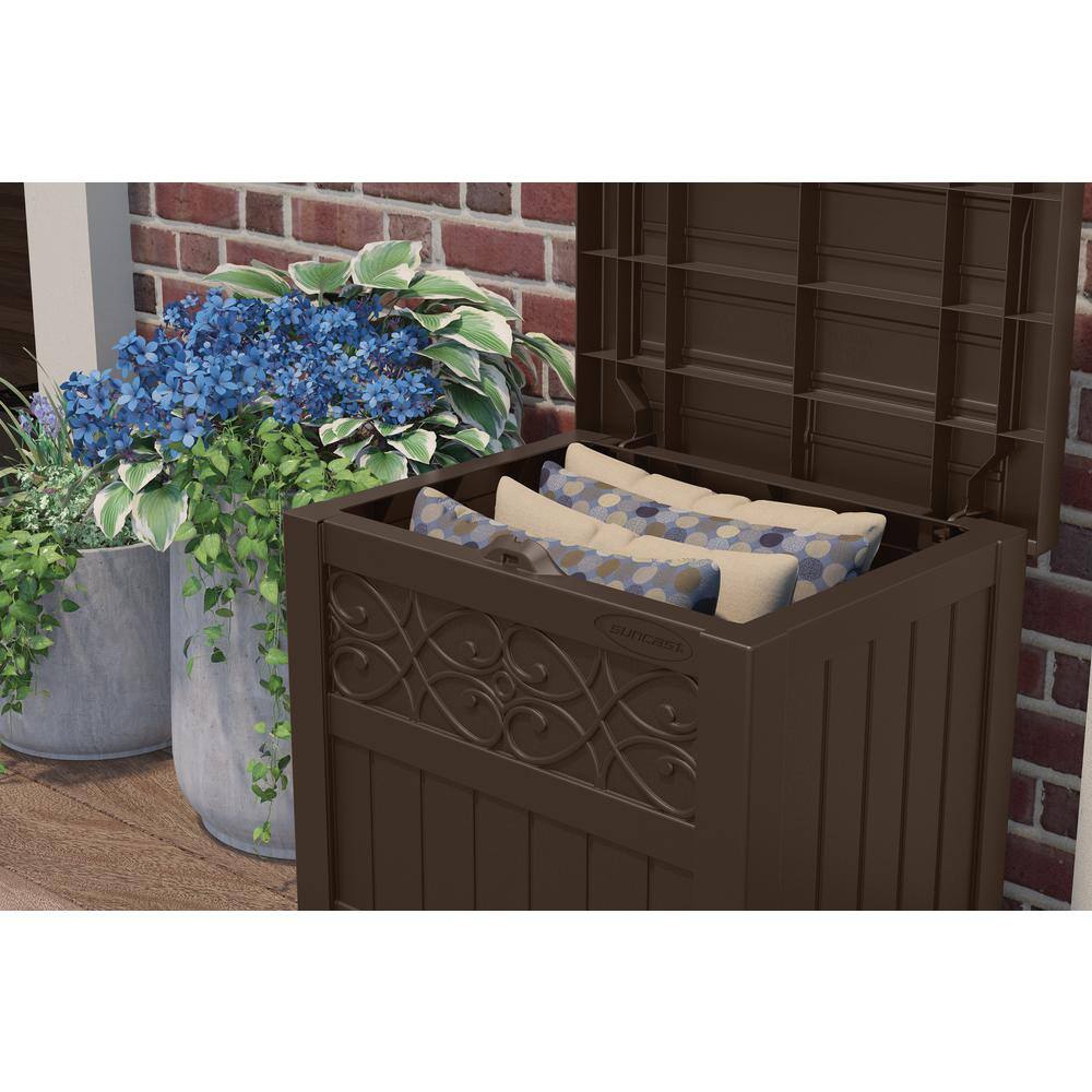 Suncast SS502J Trellis 22 Gal. Resin Deck Box