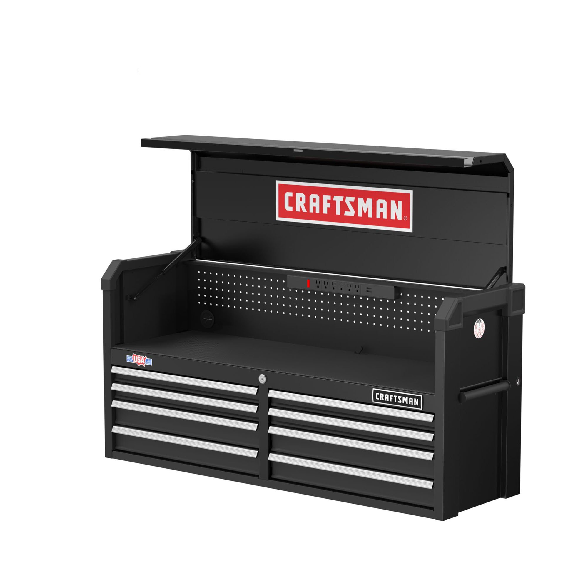 CRAFTSMAN 2000 Series 51.5-in W x 24.7-in H 8-Drawer Steel Tool Chest (Black)