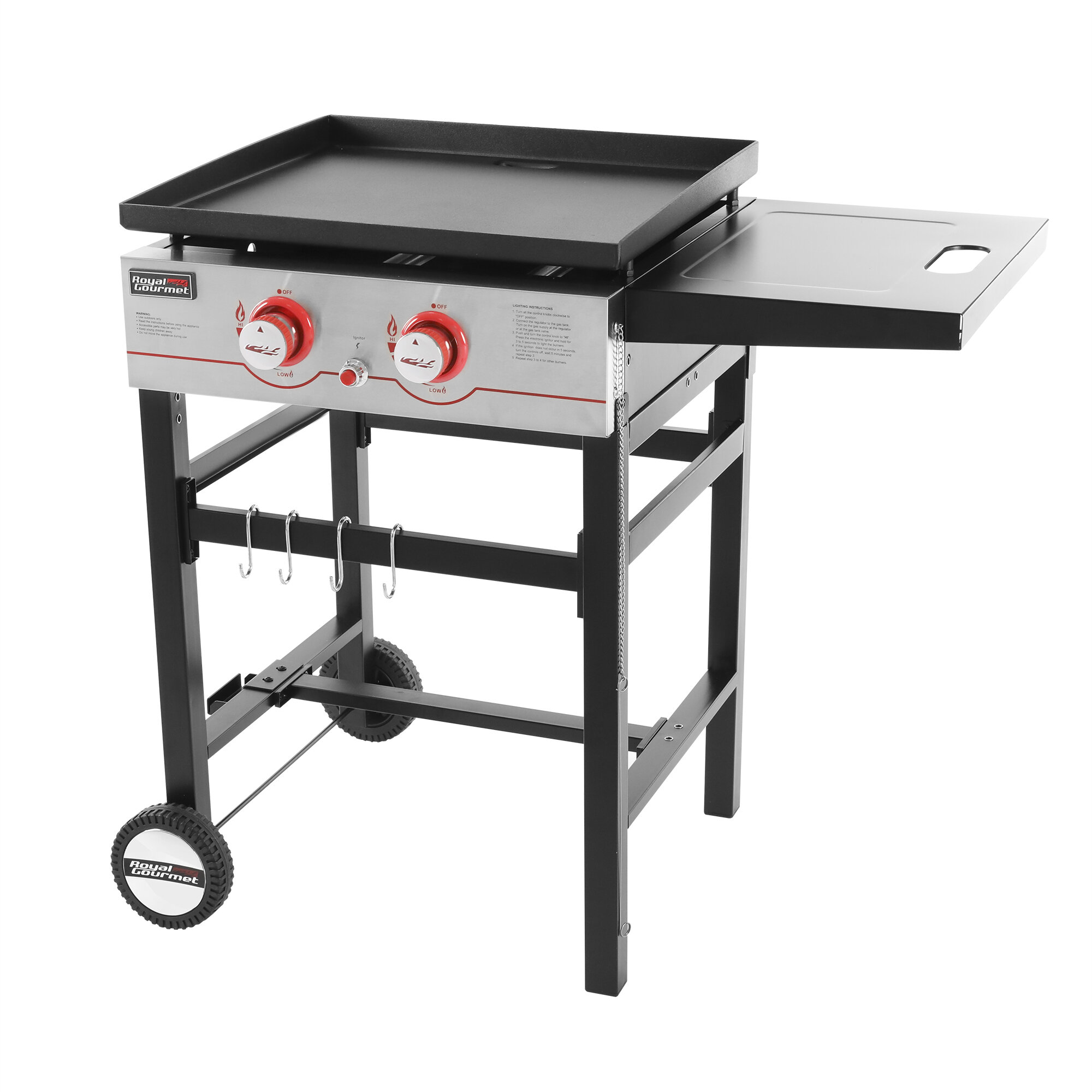 Royal Gourmet 2 - Burner Liquid Propane 26000 BTU Gas Griddle