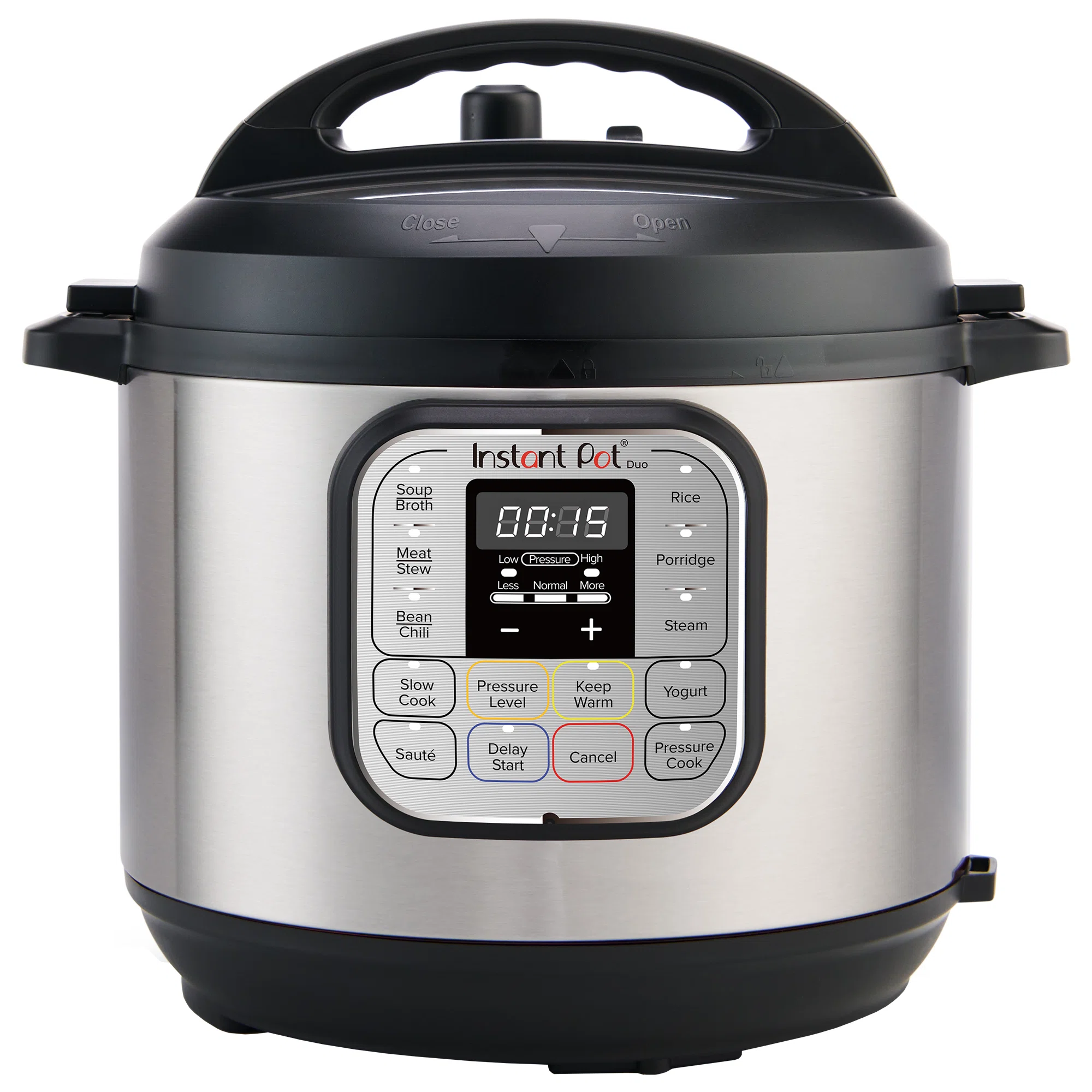 Instant Pot 110-0043-01 Duo 7-in-1 Electric Pressure Cooker. Slow Cooker. Rice Cooker. Steamer. Sauté. Yogurt Maker. Warmer & Sterilizer. Includes App With Over 800 Recipes. Stainless Steel. 3 Quart