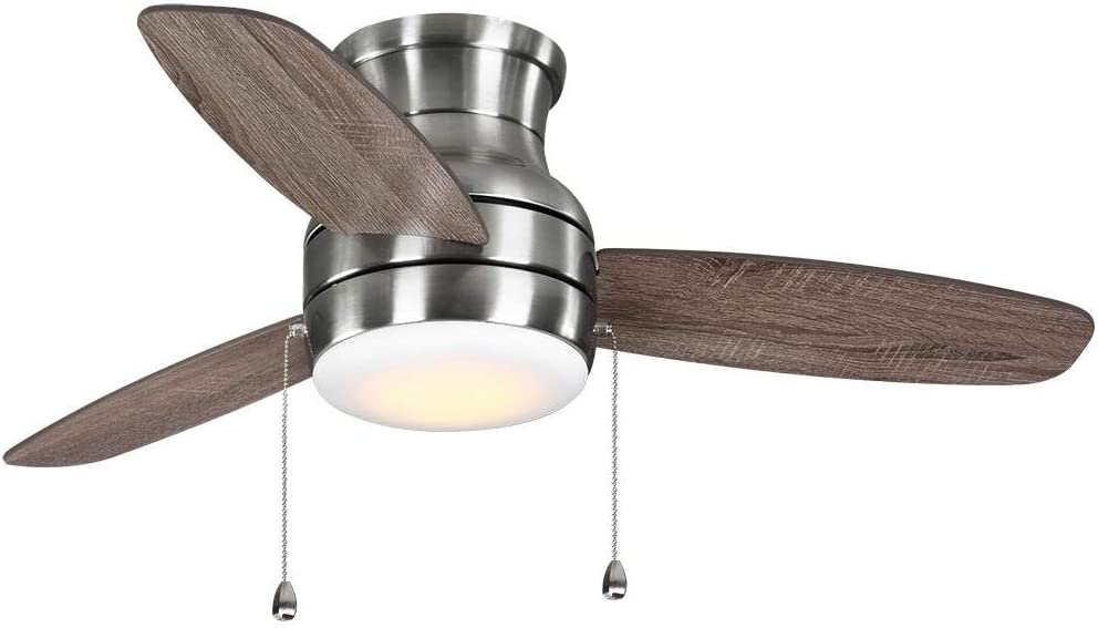 Home Decorators Collection Ashby Park 44 in. LED Brushed Nickel Ceiling Fan with Light Kit and 3 Reversible Blades