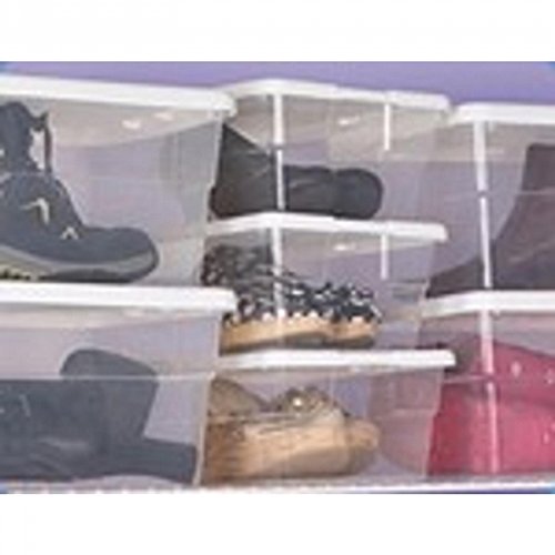 STERILITE Storage Box 13.5″ X 8.3″ X 4.8″. 6 Qt. Clear - Pack of 12