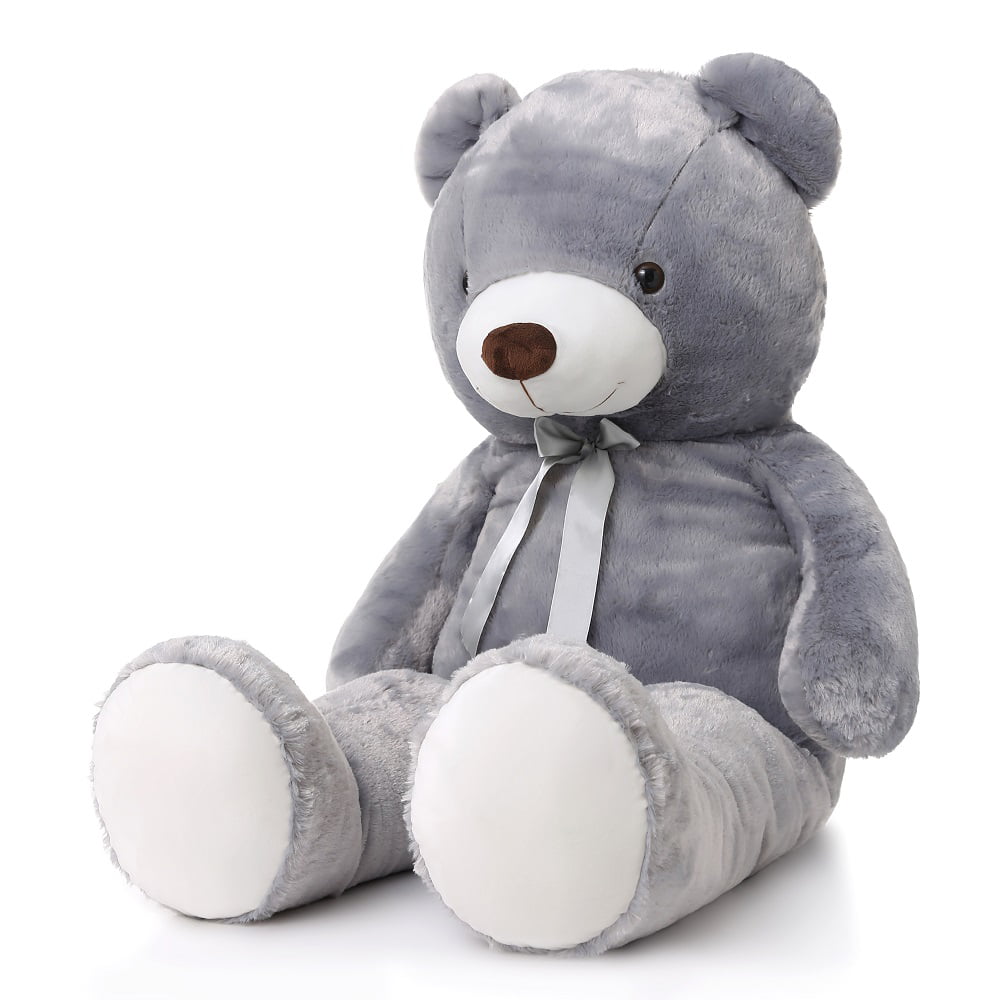 MorisMos Giant Teddy Bear 4ft Stuffed Animal Soft Big Bear Plush Toy. Dark Gray