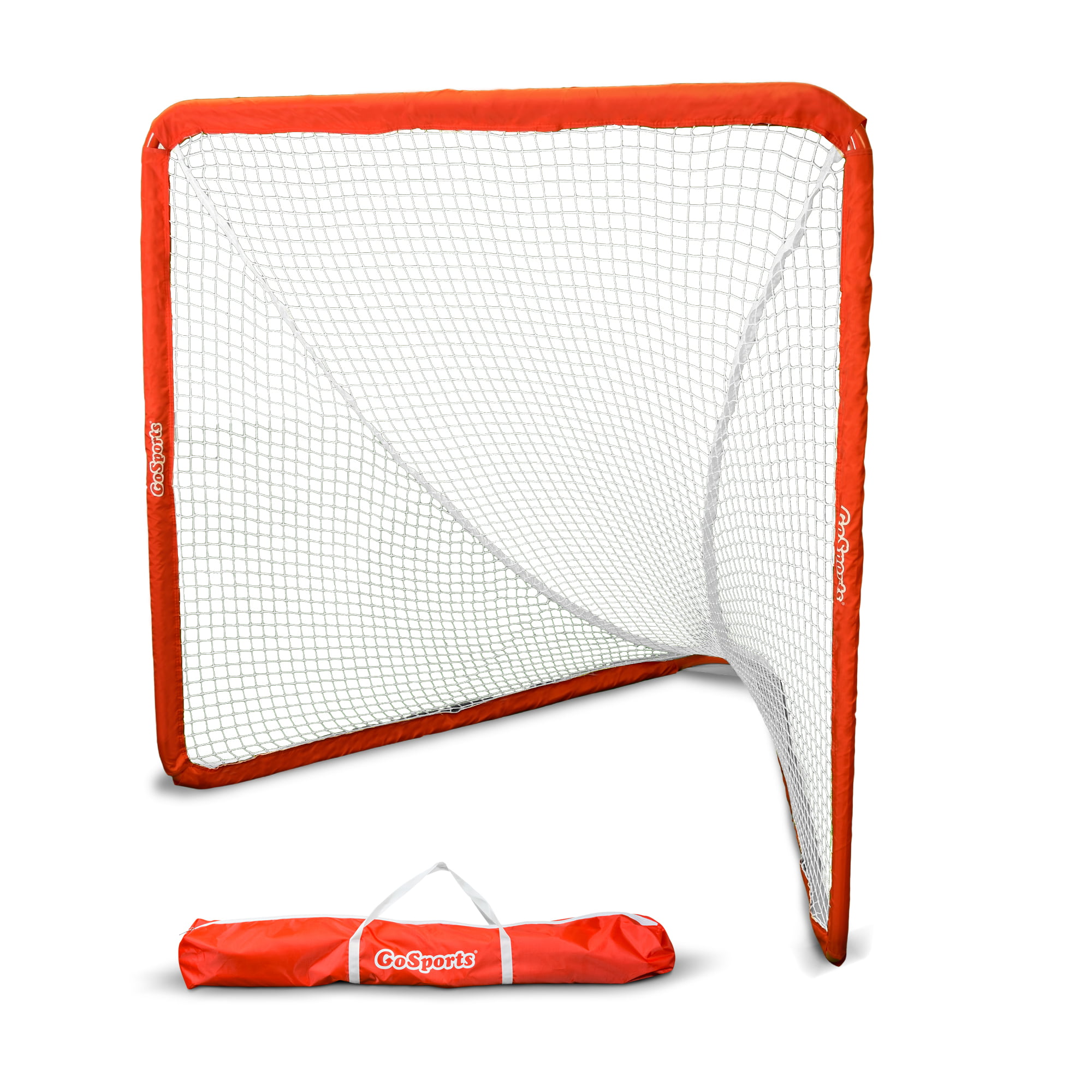 GoSports Regulation Lacrosse Net with Steel Frame - Only Truly Portable Lacrosse Goal for Kids and Adults. Backyard Setup and Takedown in Minutes
