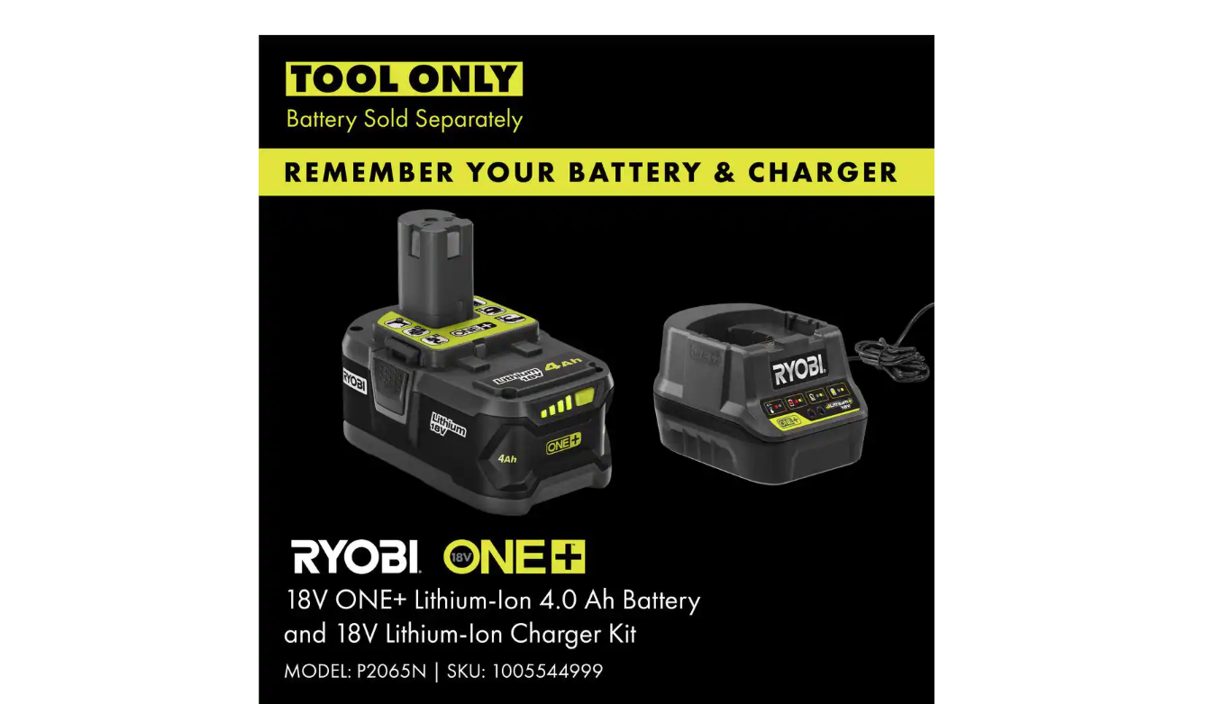 RYOBI P546A ONE+ 18V 10 in. Cordless Battery Chainsaw (Tool Only)