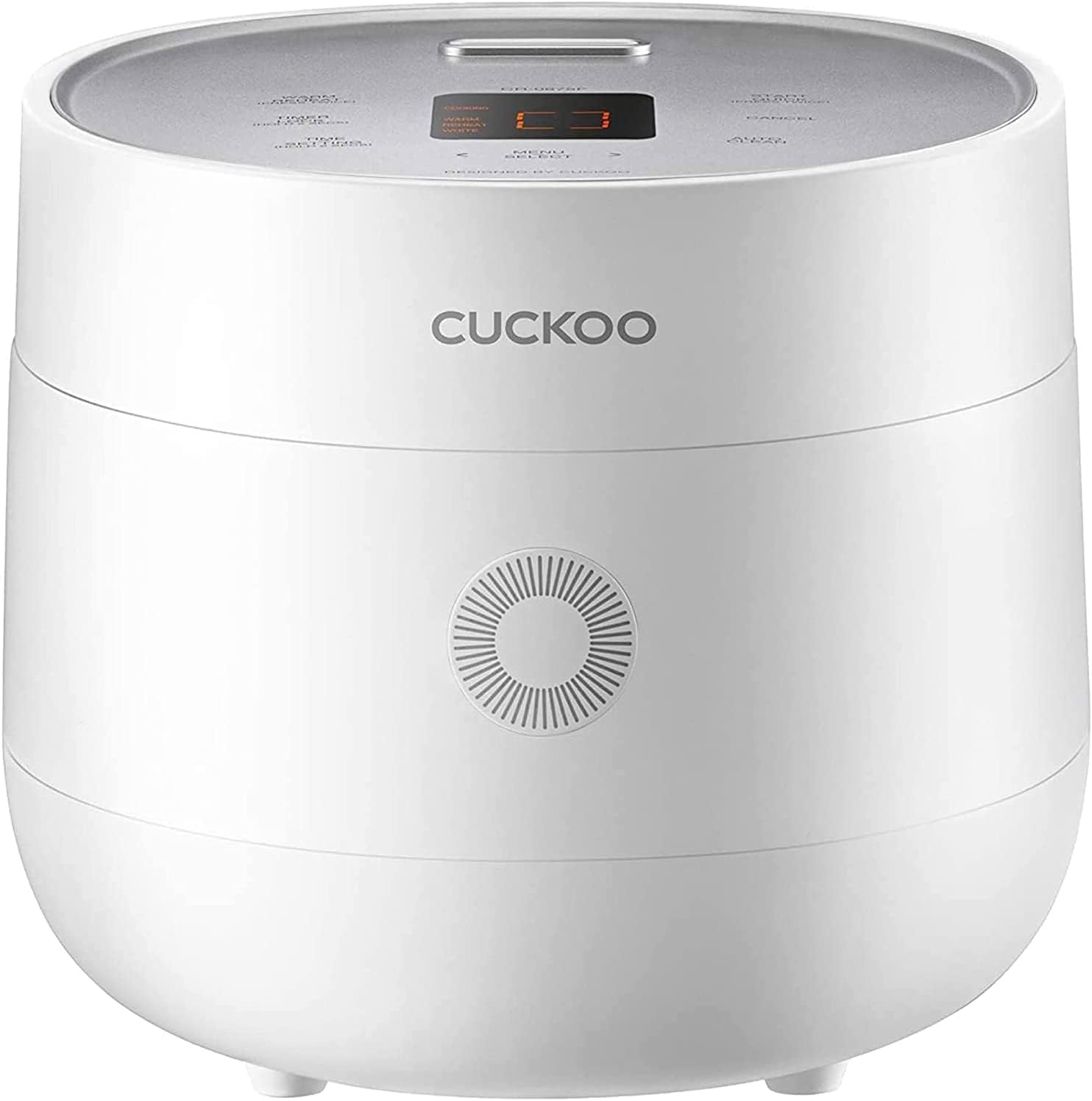 CUCKOO CR-0675F | 6-Cup (Uncooked) Micom Rice Cooker | 13 Menu Options: Quinoa. Oatmeal. Brown Rice & More. Touch-Screen. Nonstick Inner Pot | White