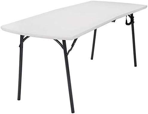CoscoProducts Diamond Series 300 lb. Weight Capacity Folding Table. 6′ X 30″. White