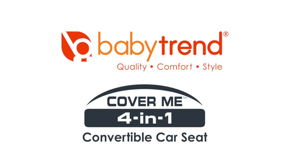 Baby Trend Cover Me 4-in-1 Harness Convertible Car Seat. Solid Print Desert Blue
