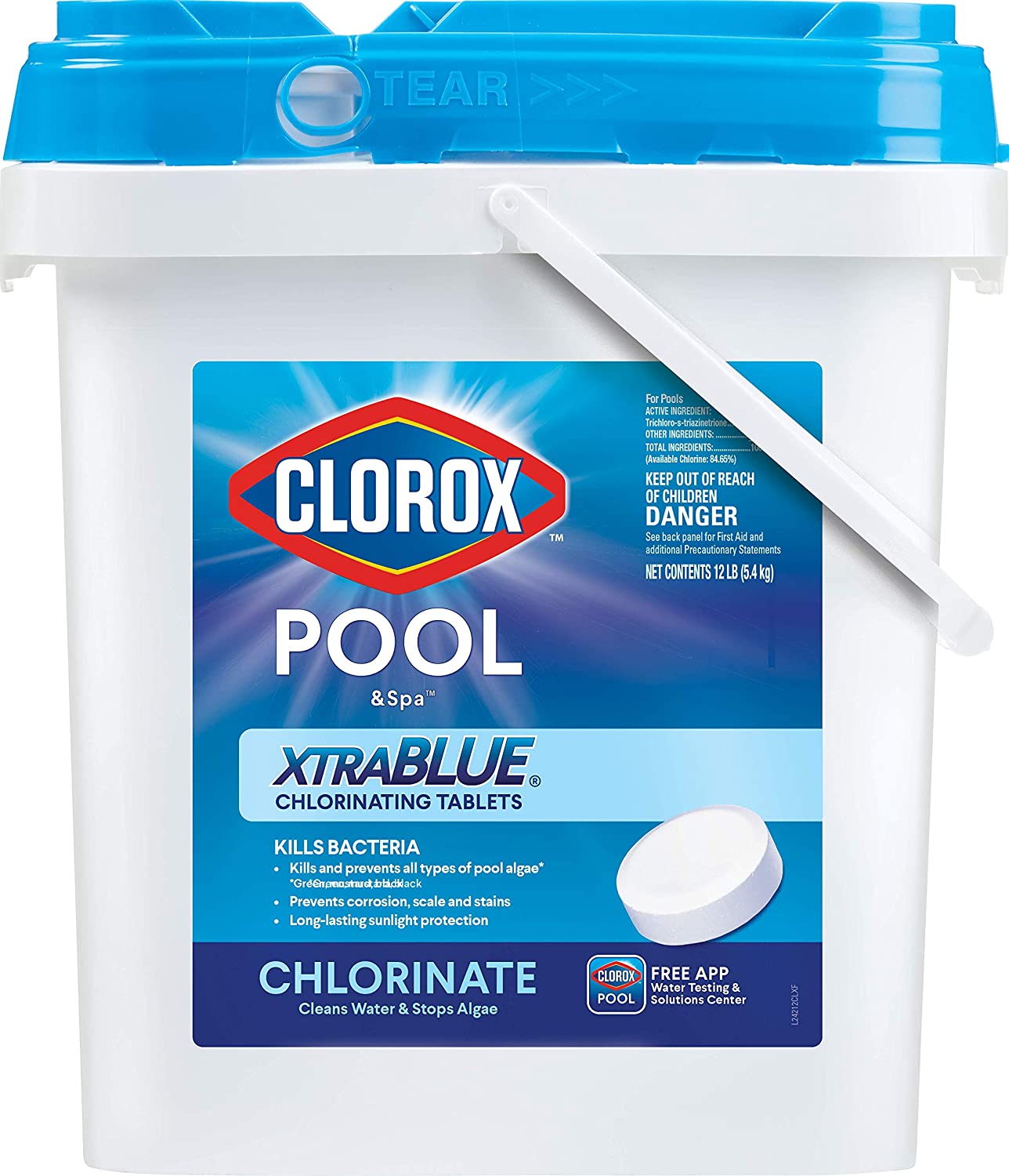 Clorox Pool&Spa XtraBlue 3″ Long Lasting Chlorinating Tablets 12 lb