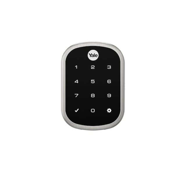 Yale Security  Assure Lock SL Deadbolt Satin Nickel Us15 Electronic Deadbolt Lighted Keypad Touchscreen