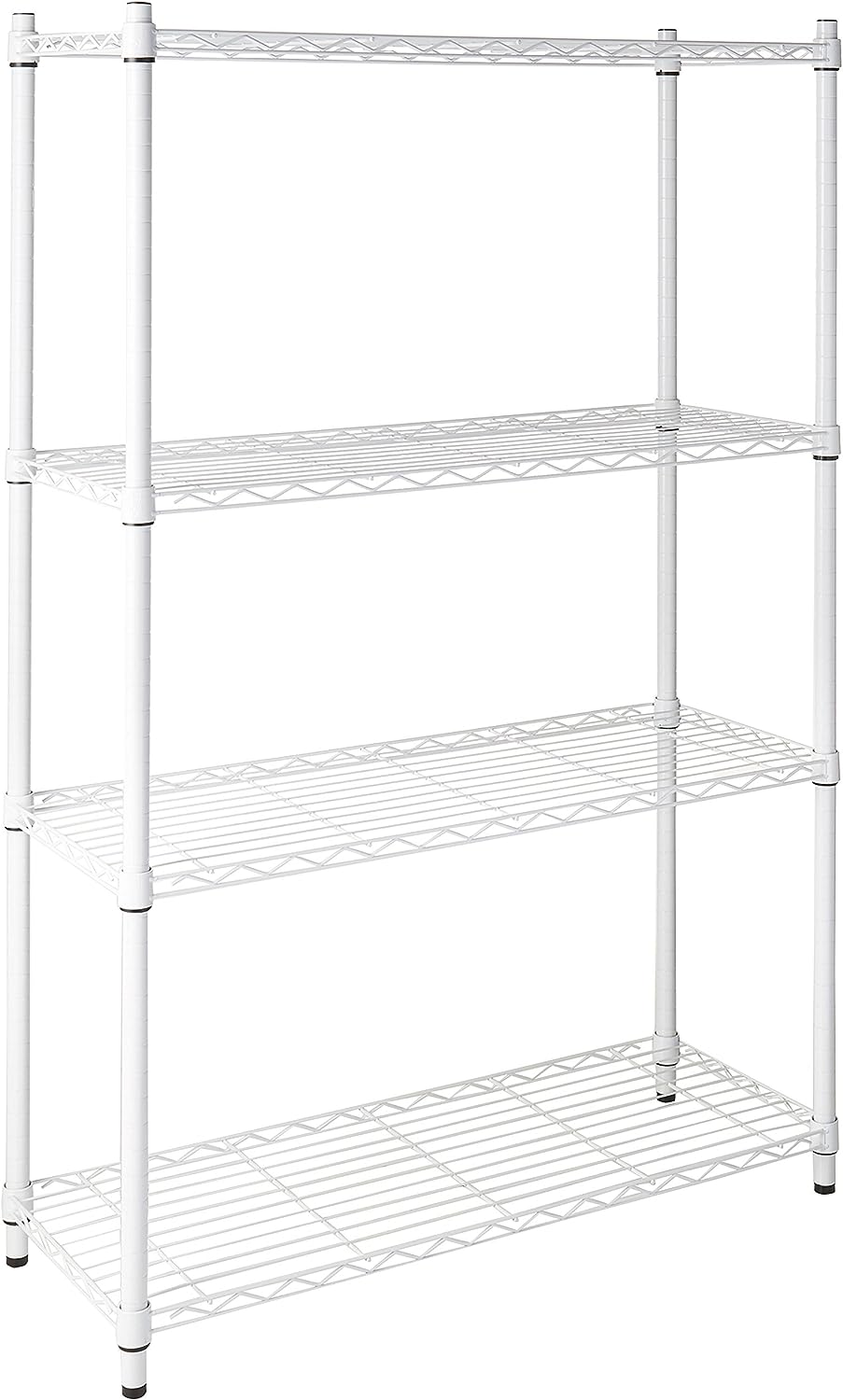 Honey-Can-Do SHF-01907 Adjustable Storage Shelving Unit. 250-Pounds Per Shelf. White. 4-Tier. 36Lx14Wx54H
