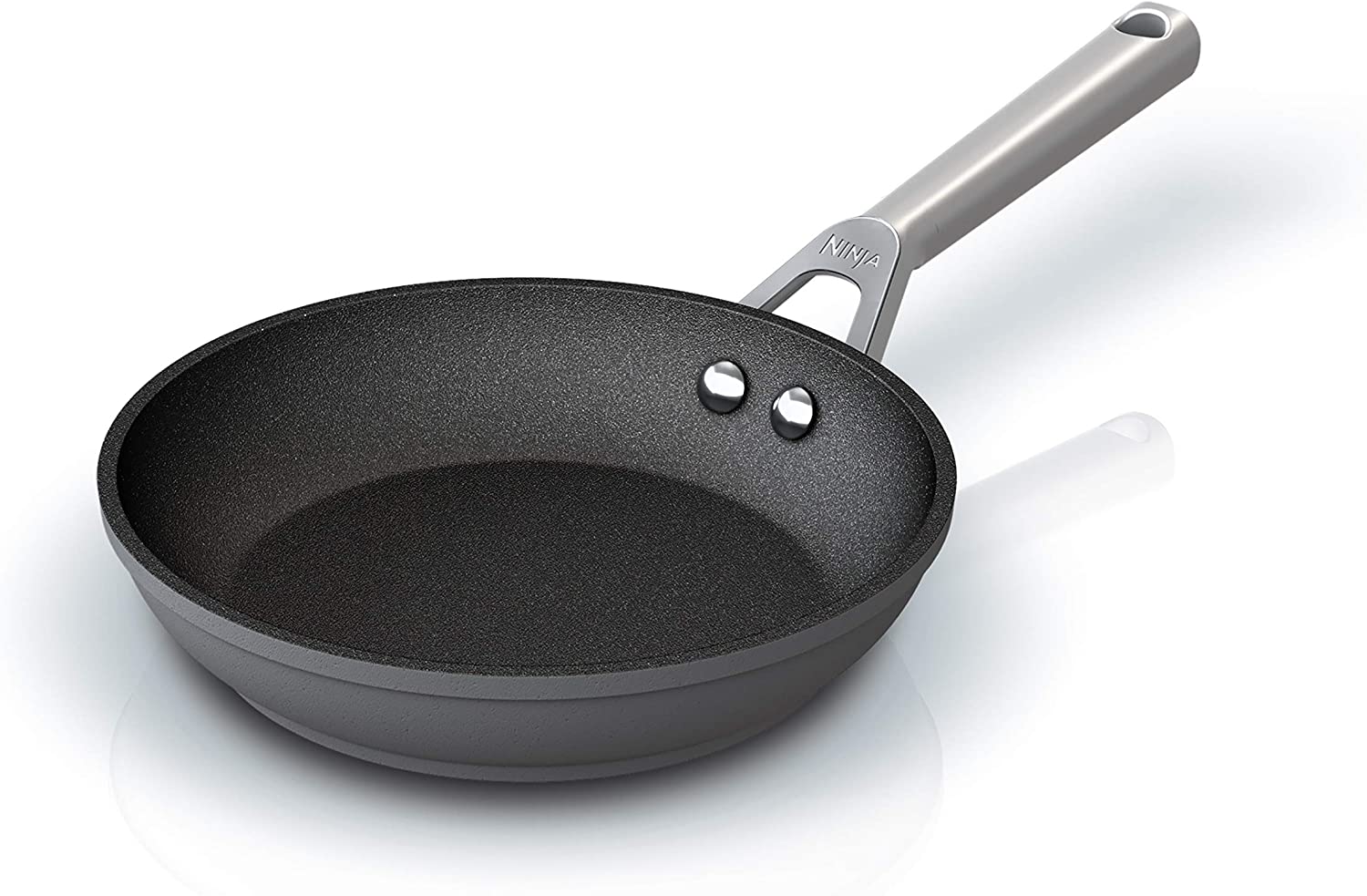 Ninja C30020 Foodi NeverStick Premium 8-Inch Fry Pan. Hard-Anodized. Nonstick. Durable & Oven Safe to 500°F. Slate Grey