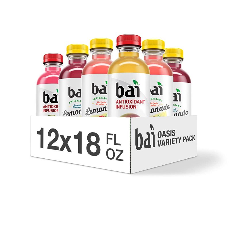Bai. Oasis Variety Pack. Antioxidant Infused. 18 Ounce Bottles. 12 Count