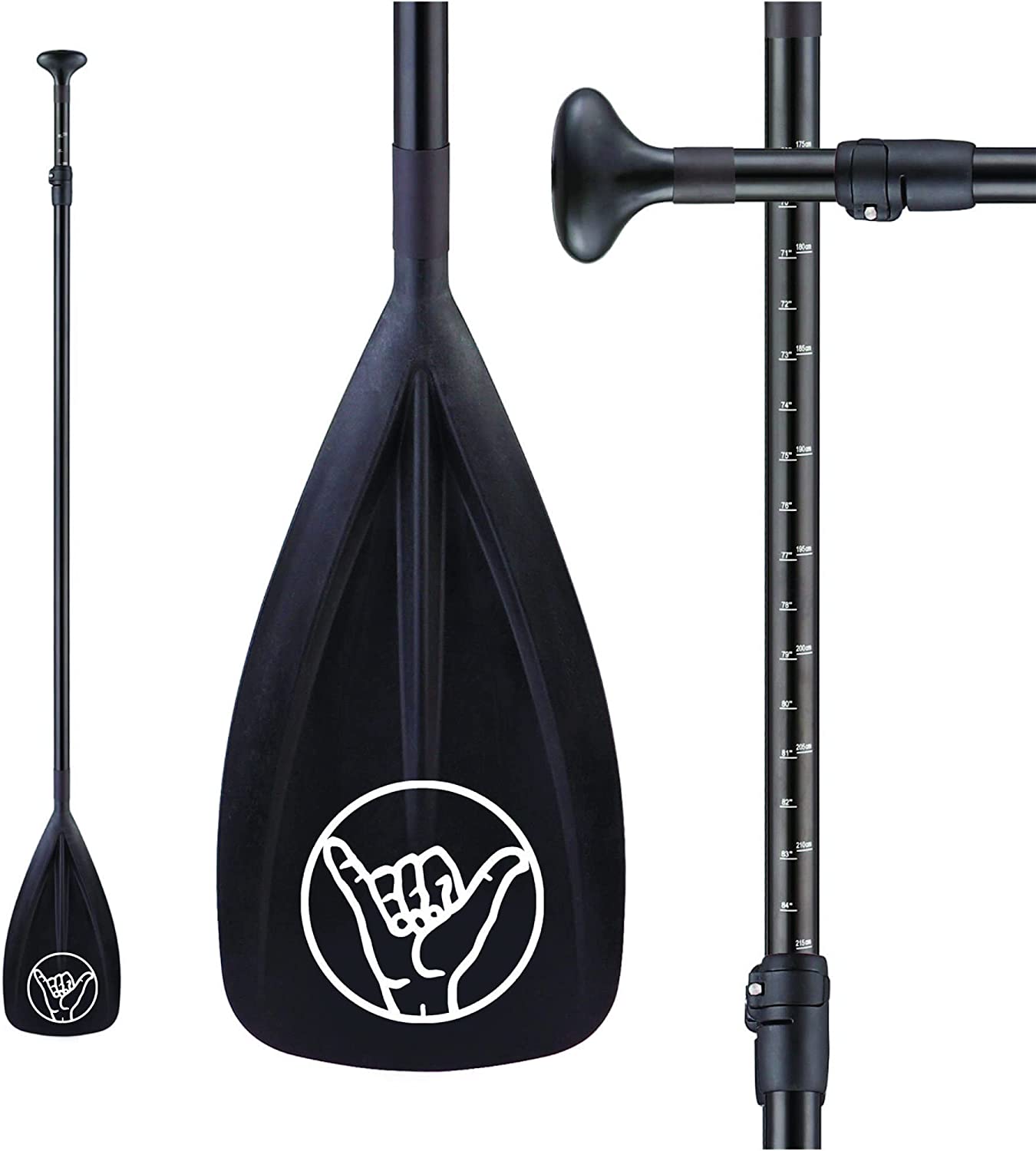 South Bay Board Co. - SUP Paddleboard Paddles - 2-Piece Kayak/Paddle Board Paddle Options - Carbon Fibe Paddle Shafts