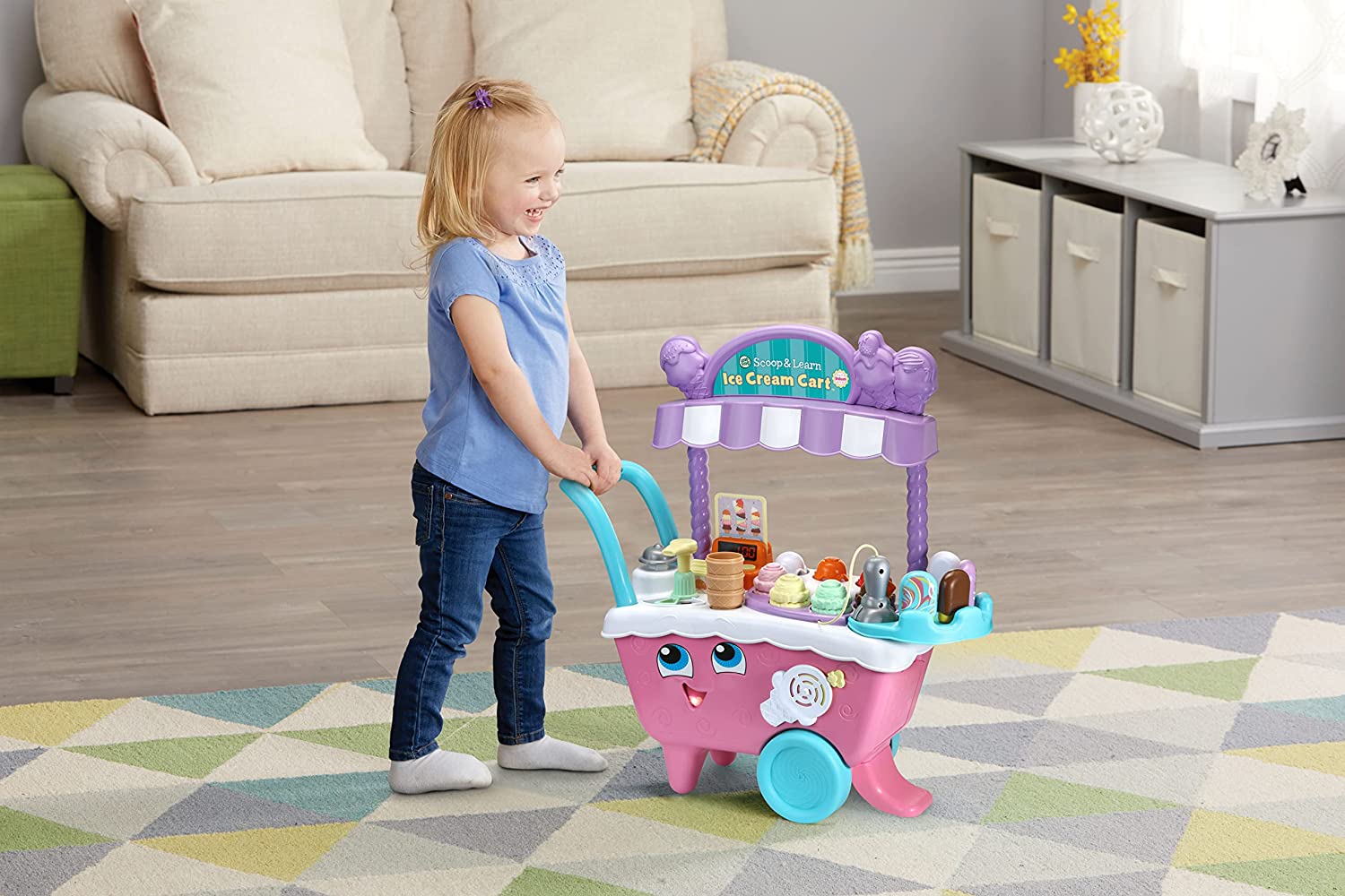 LeapFrog Scoop and Learn Ice Cream Cart Deluxe (Frustration Free Packaging). Pink