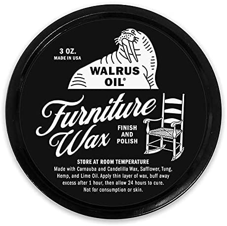 WALRUS OIL - Furniture Wax Finish and Wood Polish - 100% Vegan. 3oz