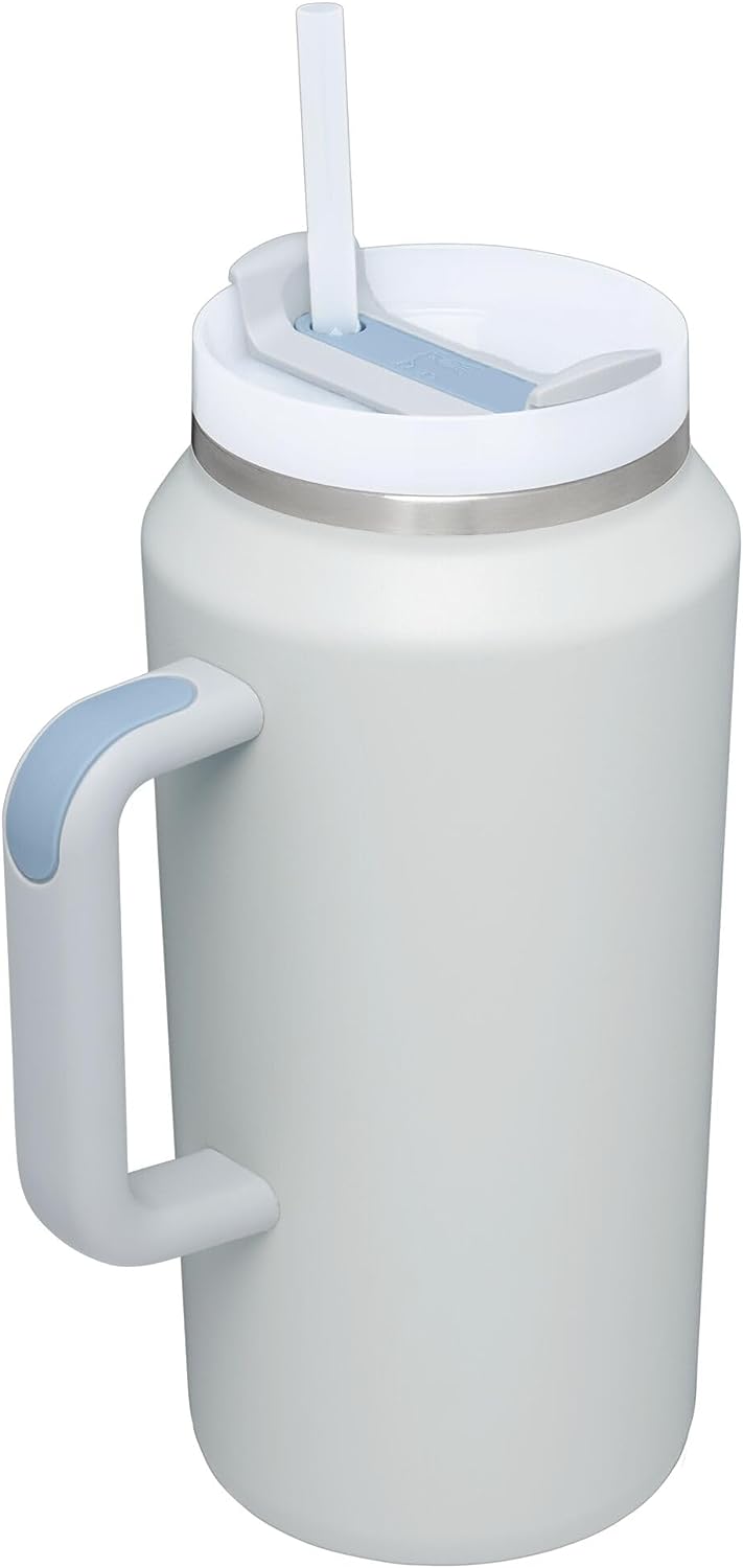 Stanley Quencher H2.0 FlowState Stainless Steel Vacuum Insulated Tumbler with Lid and Straw. Fog. 64 oz