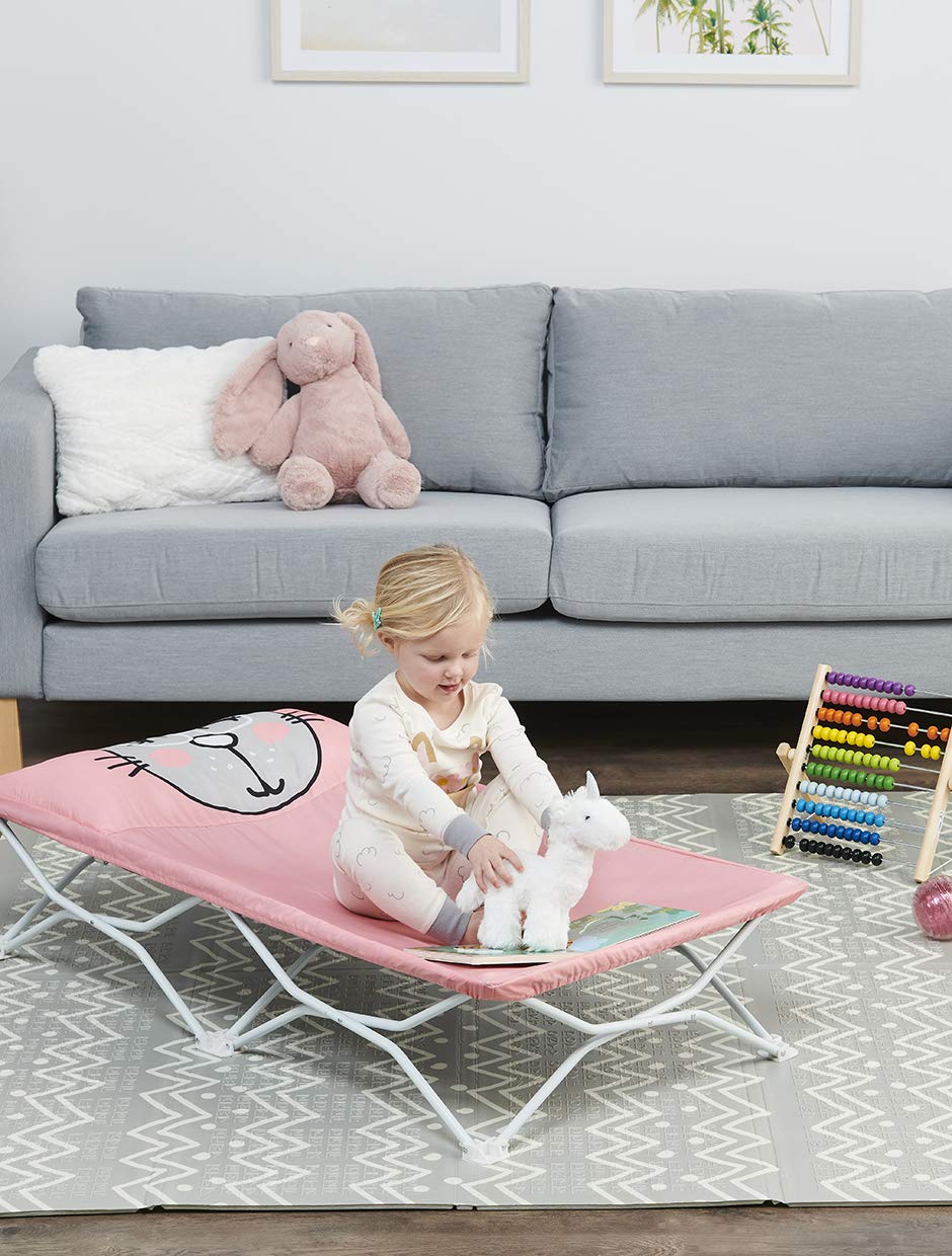 Regalo My Cot Pals Small Single Portable Toddler Bed. Cat. Pink