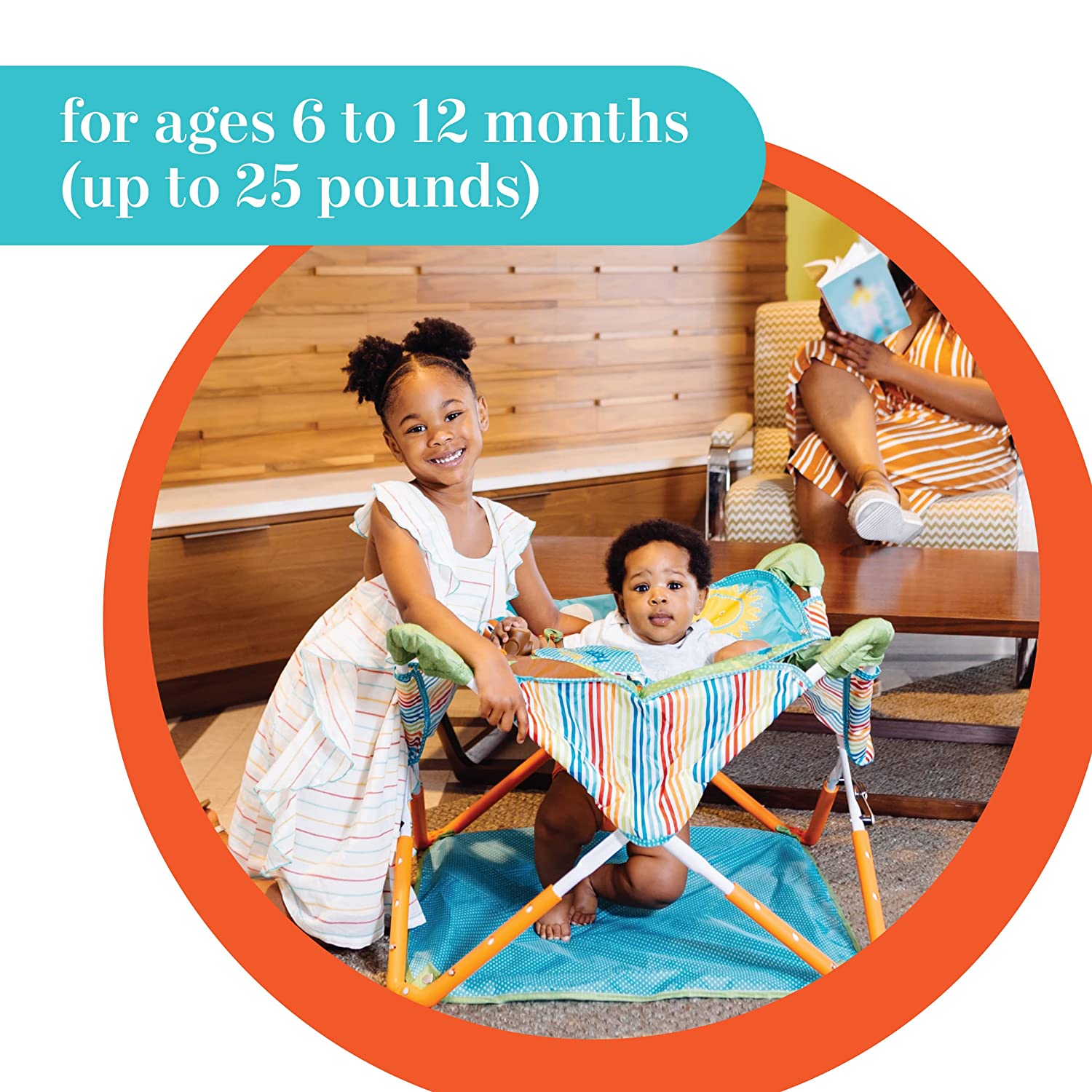 Summer-Pop ‘N Jump Portable Baby Activity Center - Lightweight Baby Jumper with Toys and Canopy for Indoor and Outdoor Use