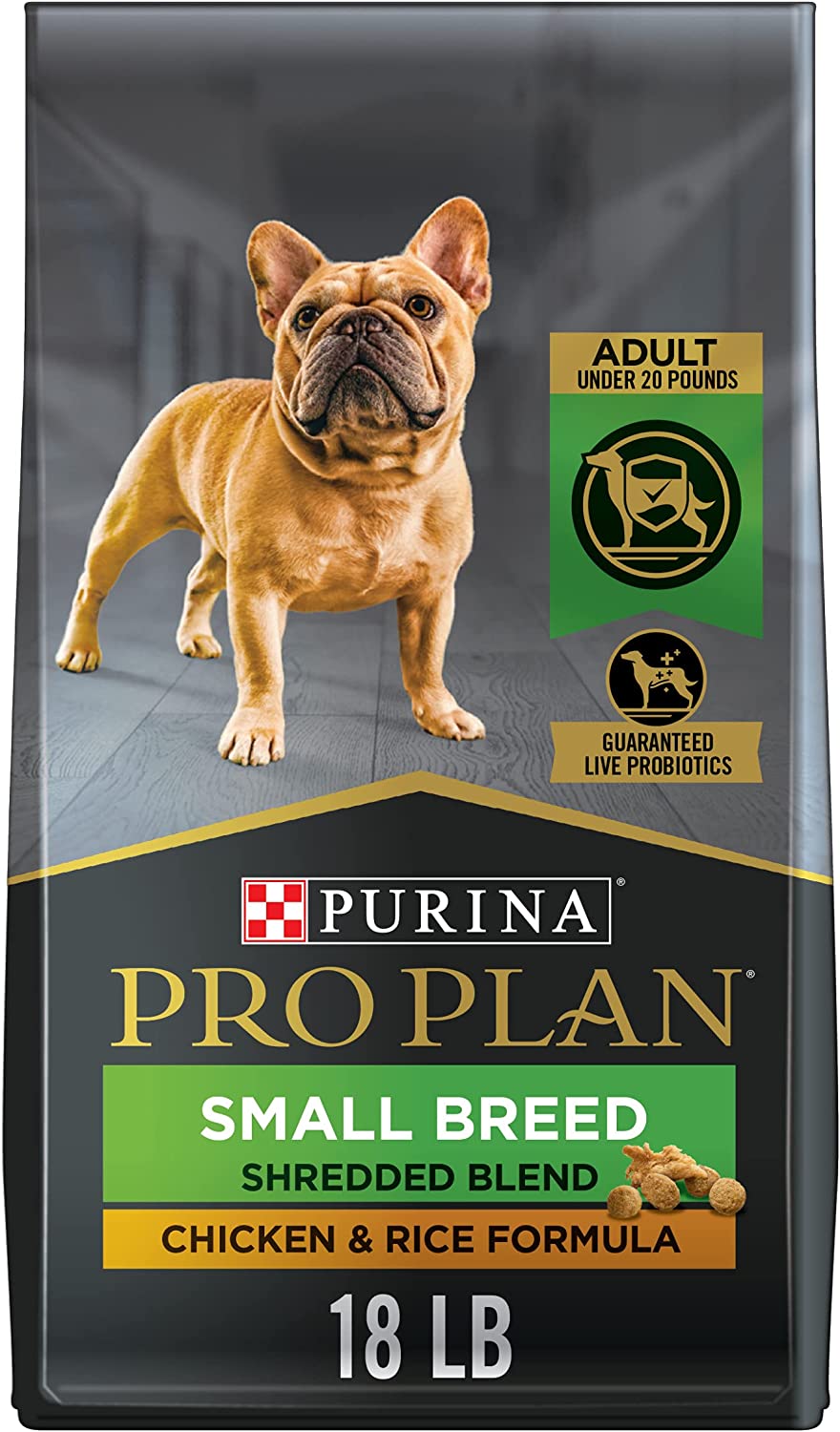 Purina Pro Plan Shredded Blend Adult Small Breed Chicken & Rice Formula Dry Dog Food 18 lb. Bag