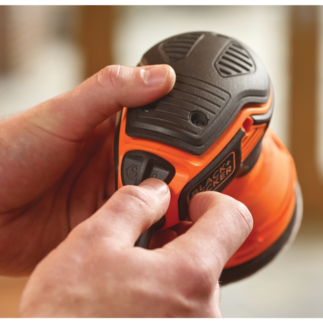 BLACK+DECKER Power Sanders BDERO600 2.4-Amp Corded Orbital Sander with Dust Management