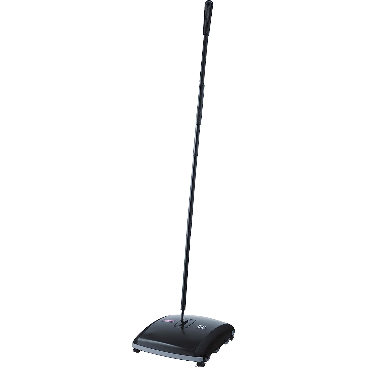 Rubbermaid Commercial Products Dual Action Mechanical Sweeper. 7.5-Inch Sweeping/Cleaning Path. Black. Reaches Low Under Furniture in Home on Hardwood Surfaces/Carpets/Rugs/Floors
