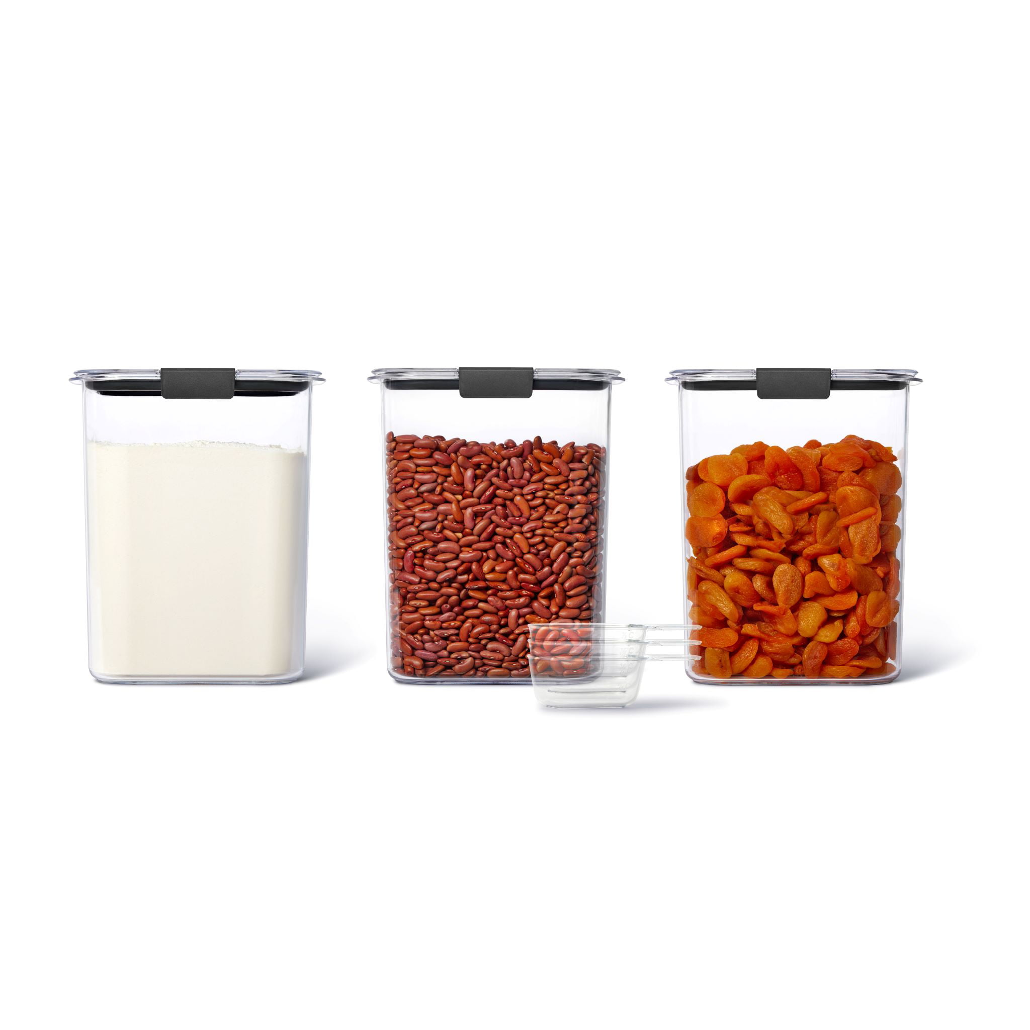 Rubbermaid Brilliance Pantry 3-Piece Set. Clear and Airtight Food and Pantry Storage Containers