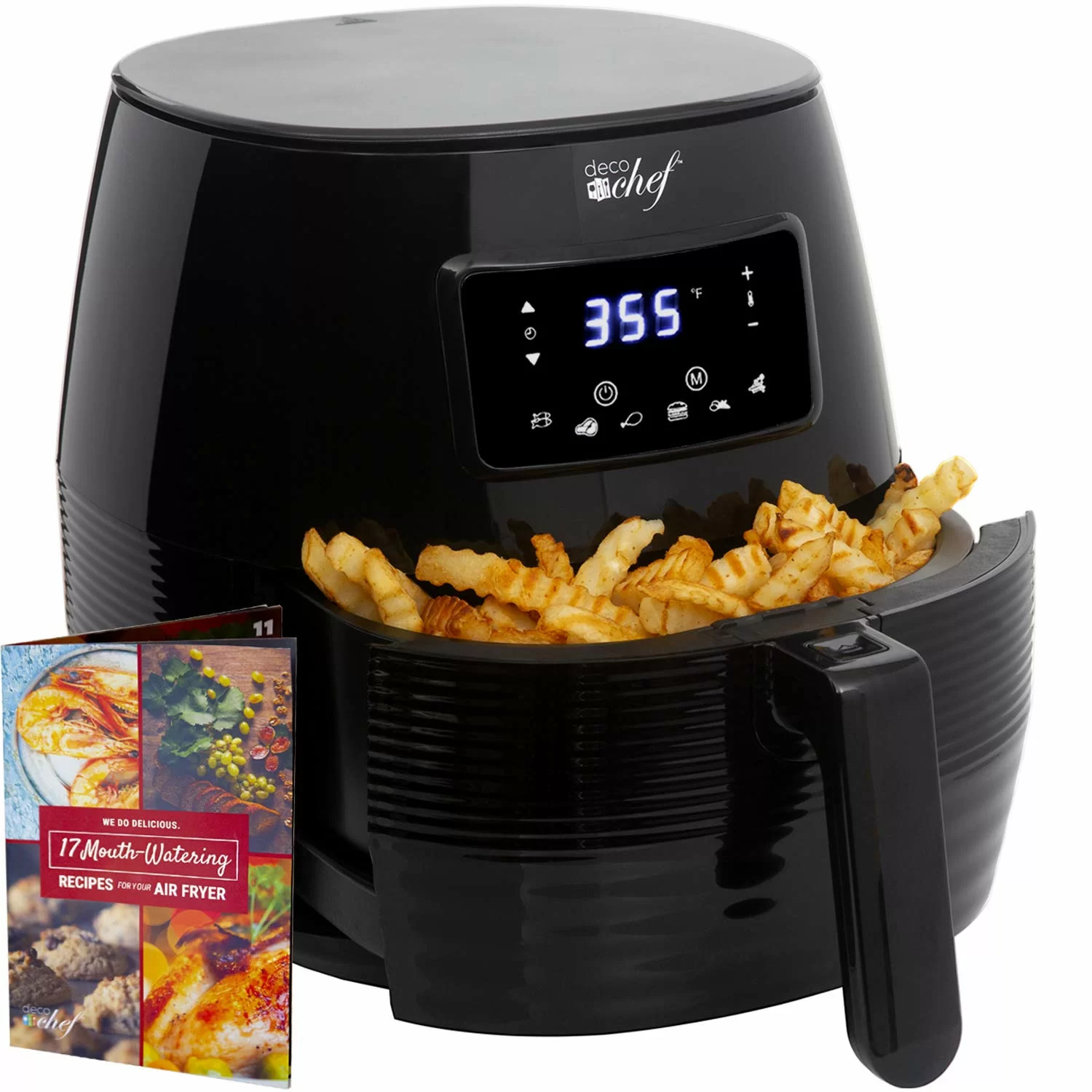 Deco Chef 5.8 Liter Digital Electric Fryer - Black