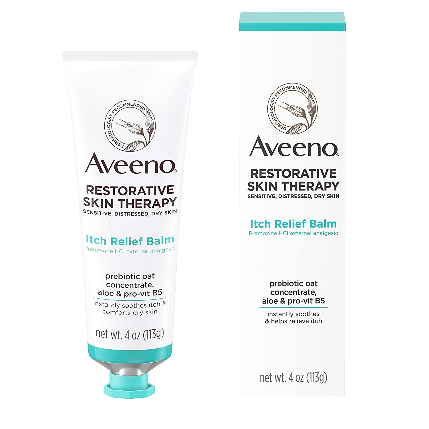 Aveeno Restorative Skin Therapy Itch Relief Body Balm for Sensitive. Distressed