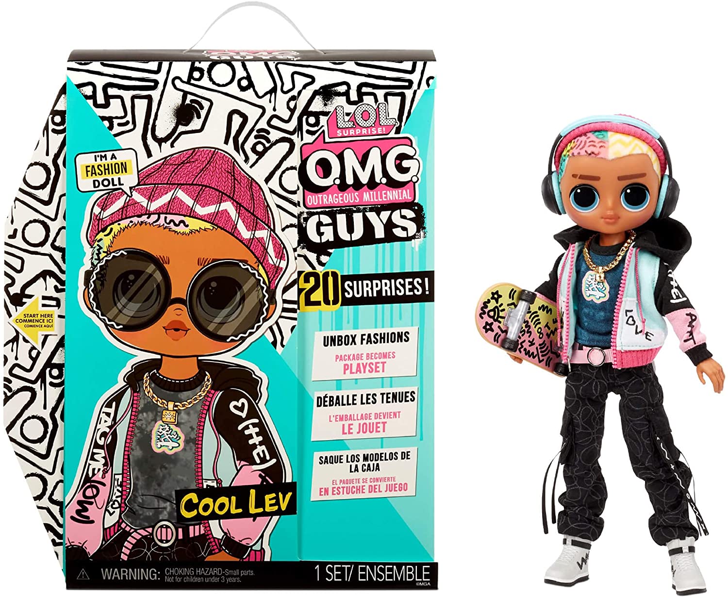 LOL Surprise OMG Guys Fashion Doll Cool Lev