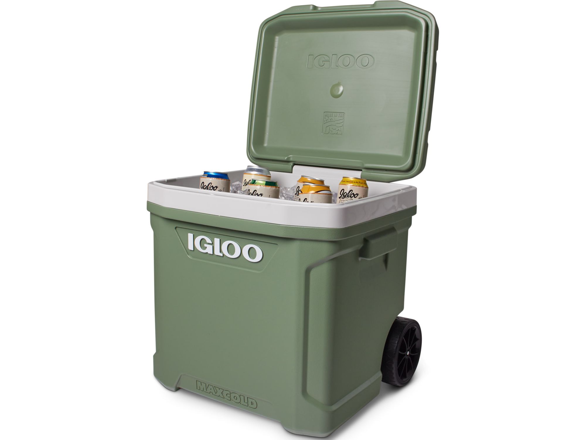 Igloo ECOCOOL Latitude 60 Roller Cooler. Green