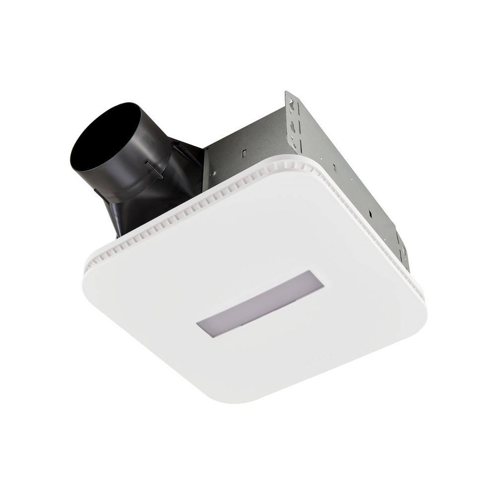 Broan-NuTone AERN80LK Easy to Install 80 CFM Bathroom Exhaust Fan with LED Clean Cover. ENERGY STAR