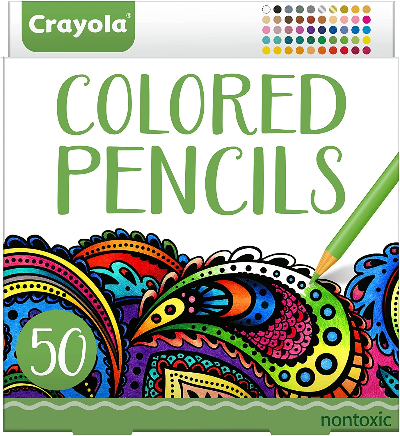 Crayola Colored Pencils. Adult Coloring. Fun At Home Activities