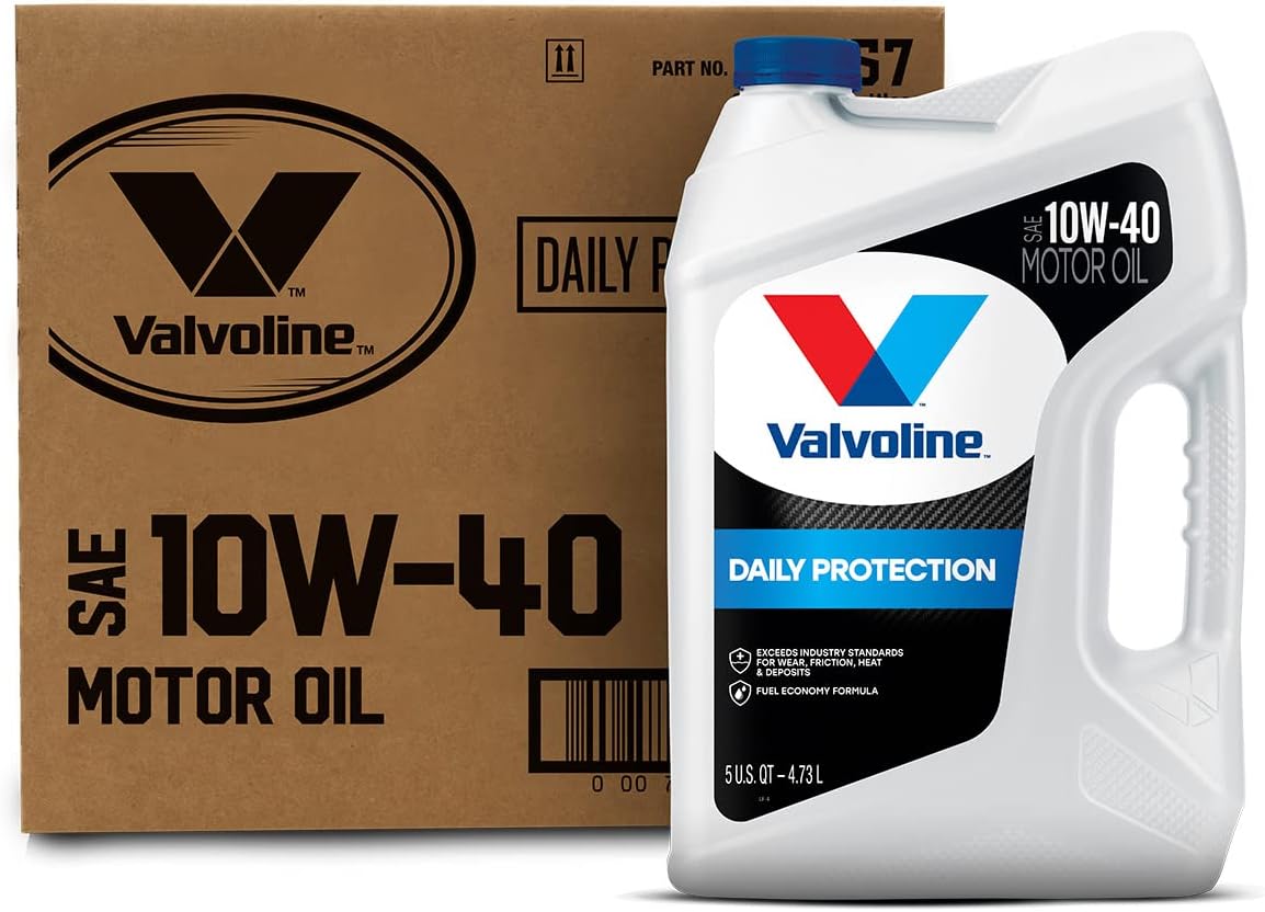 Valvoline Daily Protection 10W-40 Conventional Motor Oil 5 QT. Case of 3