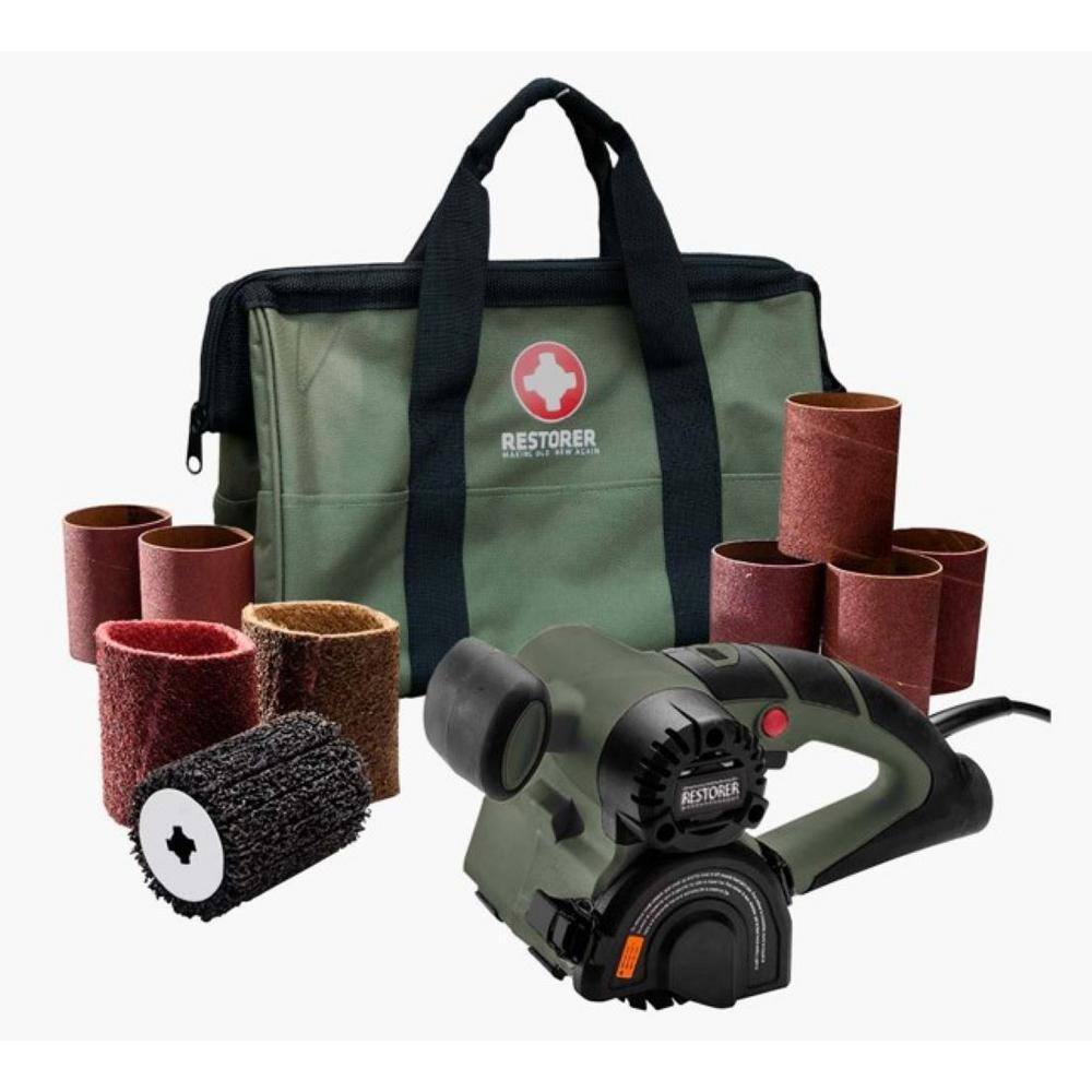 RESTORER WR351K2 Restoration Tool 3.5 Amp Corded 3 in. x 4 in. Variable Speed Sander Kit with Carrying Bag and 9 Accessories