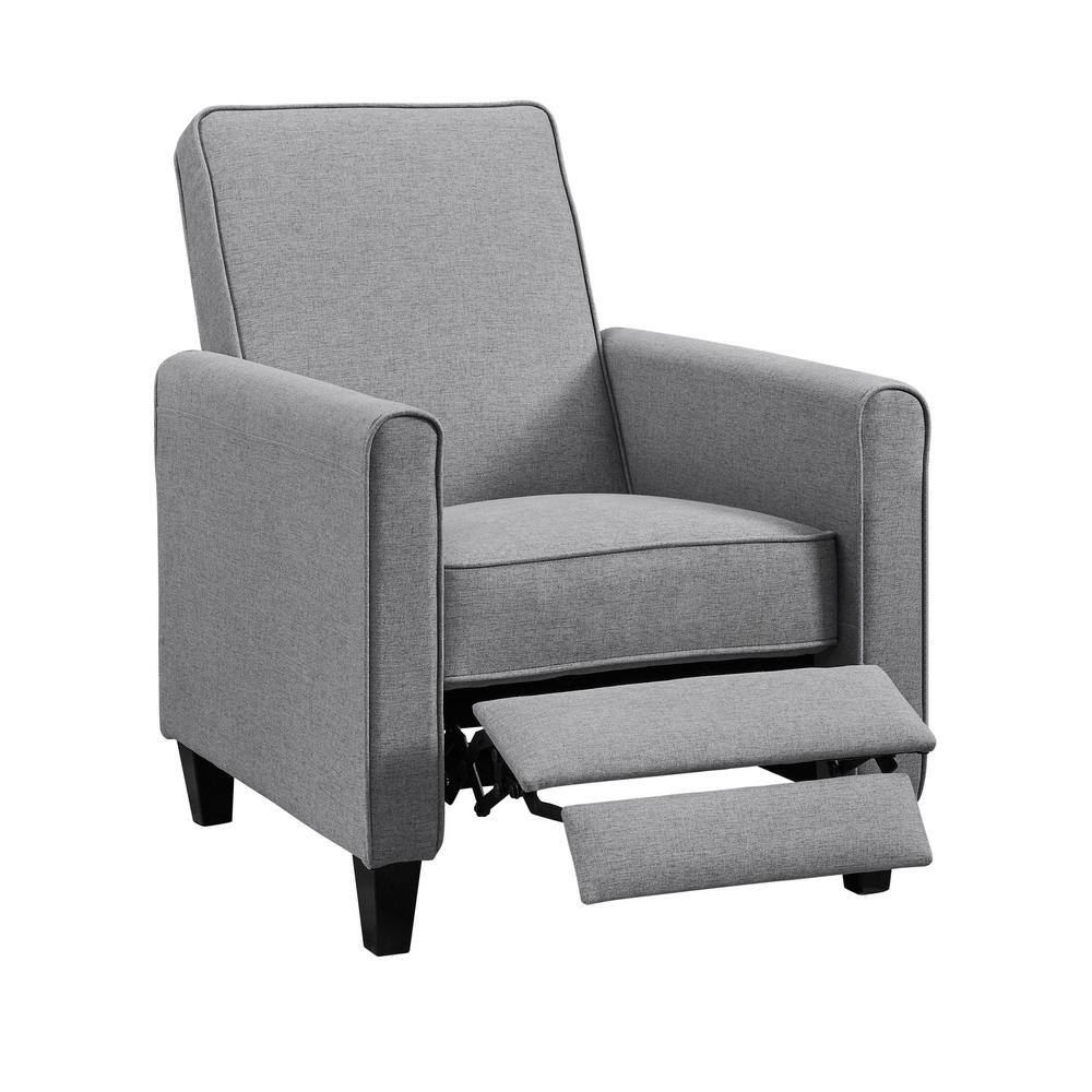 MAYKOOSH  Recliner Chair. Gray. Linen