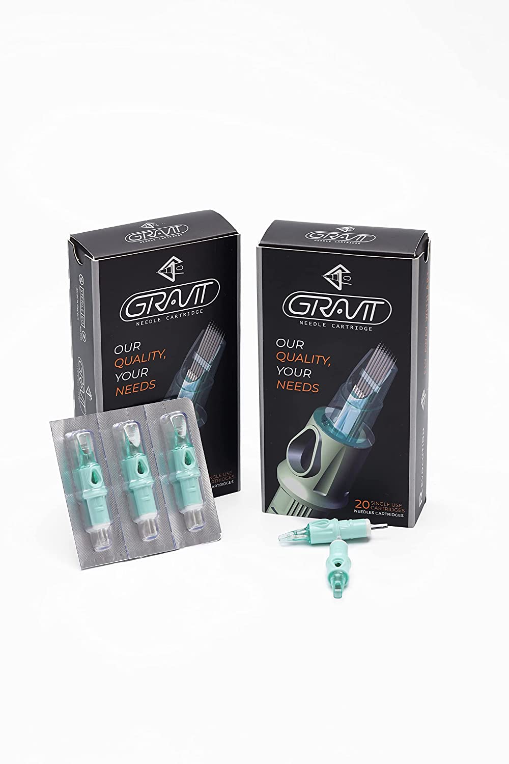 GRAVIT Tattoo Needle Cartridges 1005RL - Round Liner | 20pcs Box