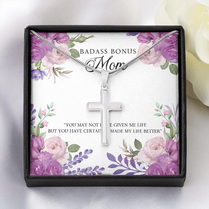 To My Badass Bonus Mom Necklace – Bonus Mom Necklace. Mother's Day Gifts