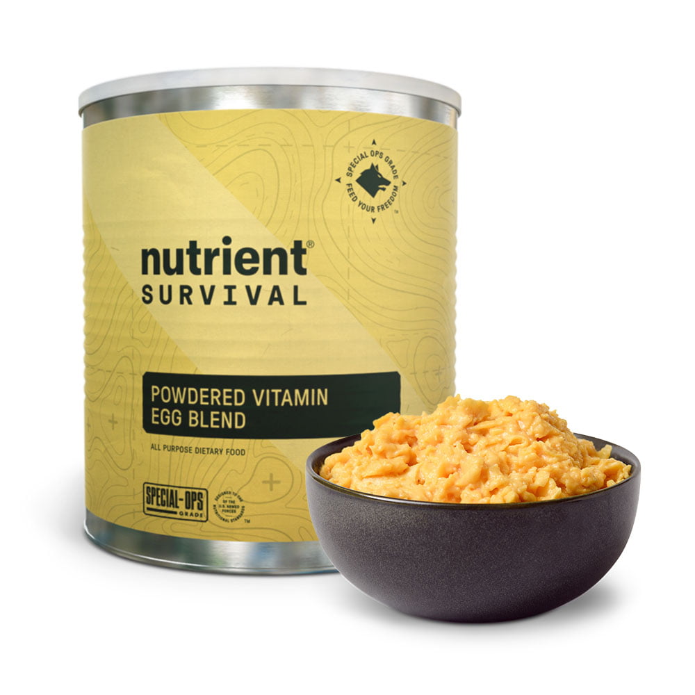 Nutrient Survival Powdered Eggs | Non-Perishable #10 Can |Freeze Dried Camping Meals | Emergency & Survival Food