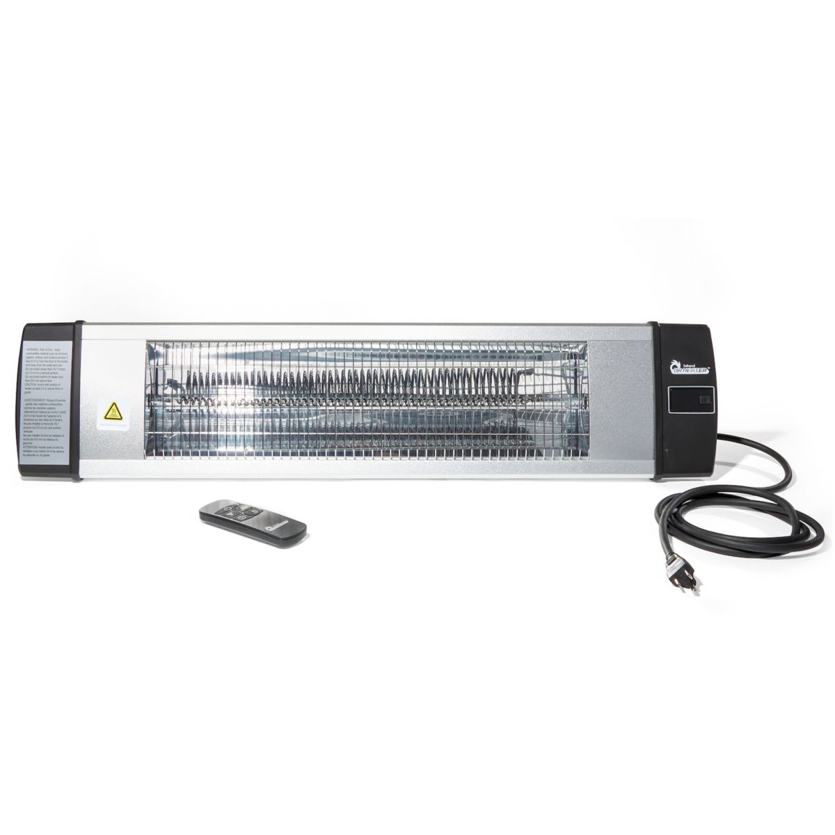 Dr. Infrared DR-238 1500W Infrared Indoor Outdoor Wall or Ceiling Heater. Silver