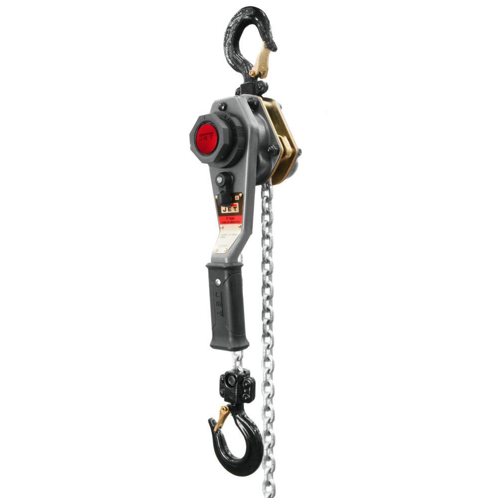 Jet 376202 JLH-100WO-15 1-Ton 15 ft. Lift Lever Hoist with Overload Protection