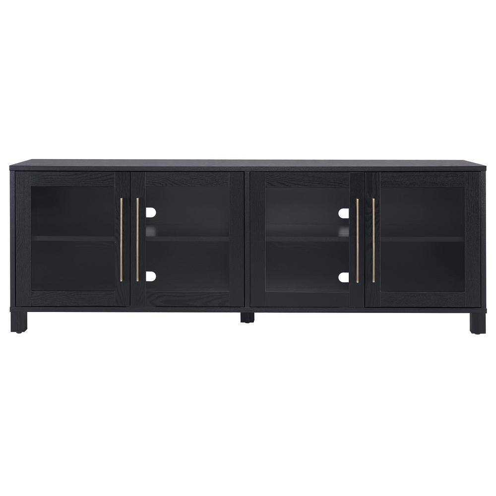 Meyer&Cross  Quincy 68 in. Black Grain TV Stand Fits TV-s up to 80 in.