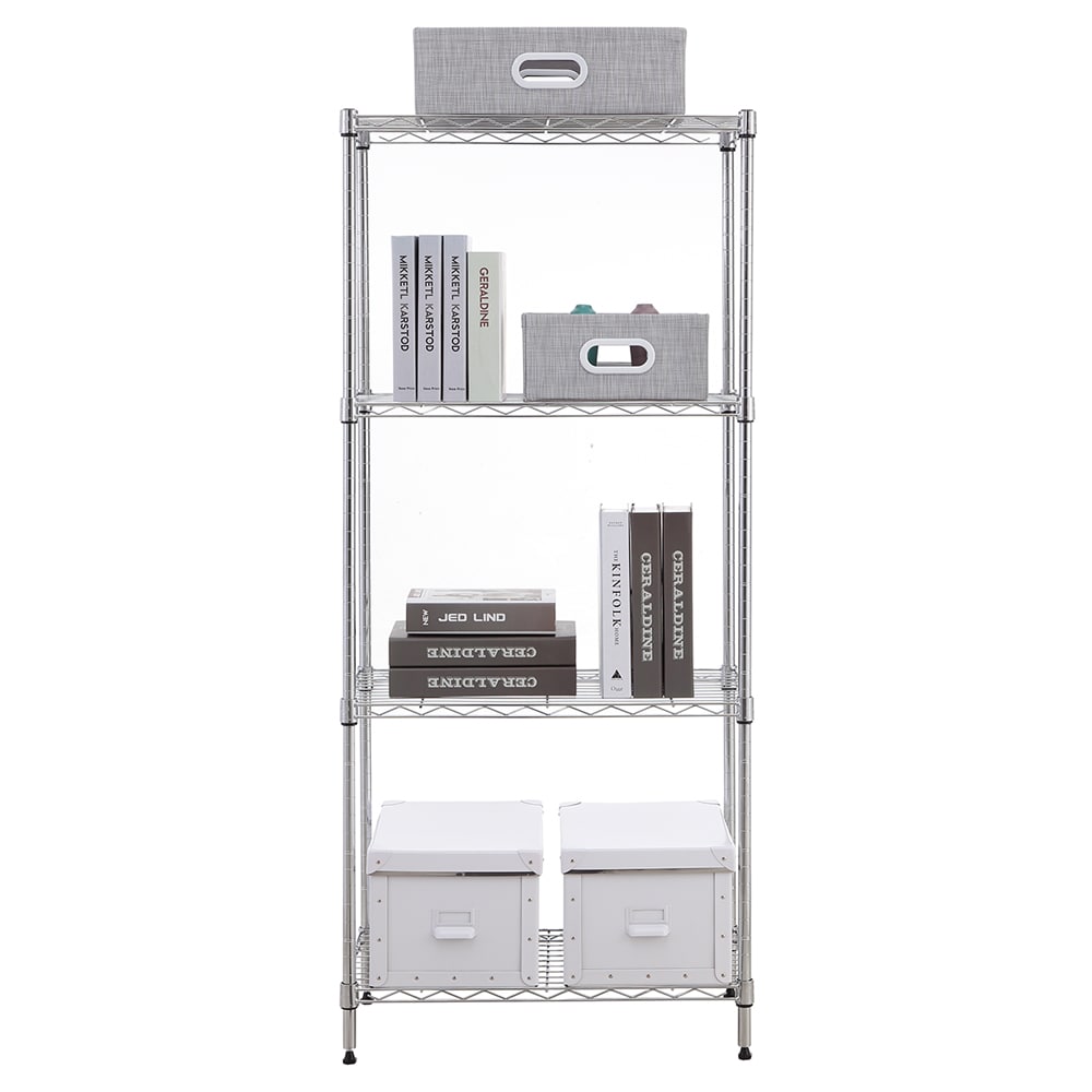 MZG Steel Heavy Duty 4-Tier Utility Shelving Unit (24-in W x 14-in D x 53-in H)