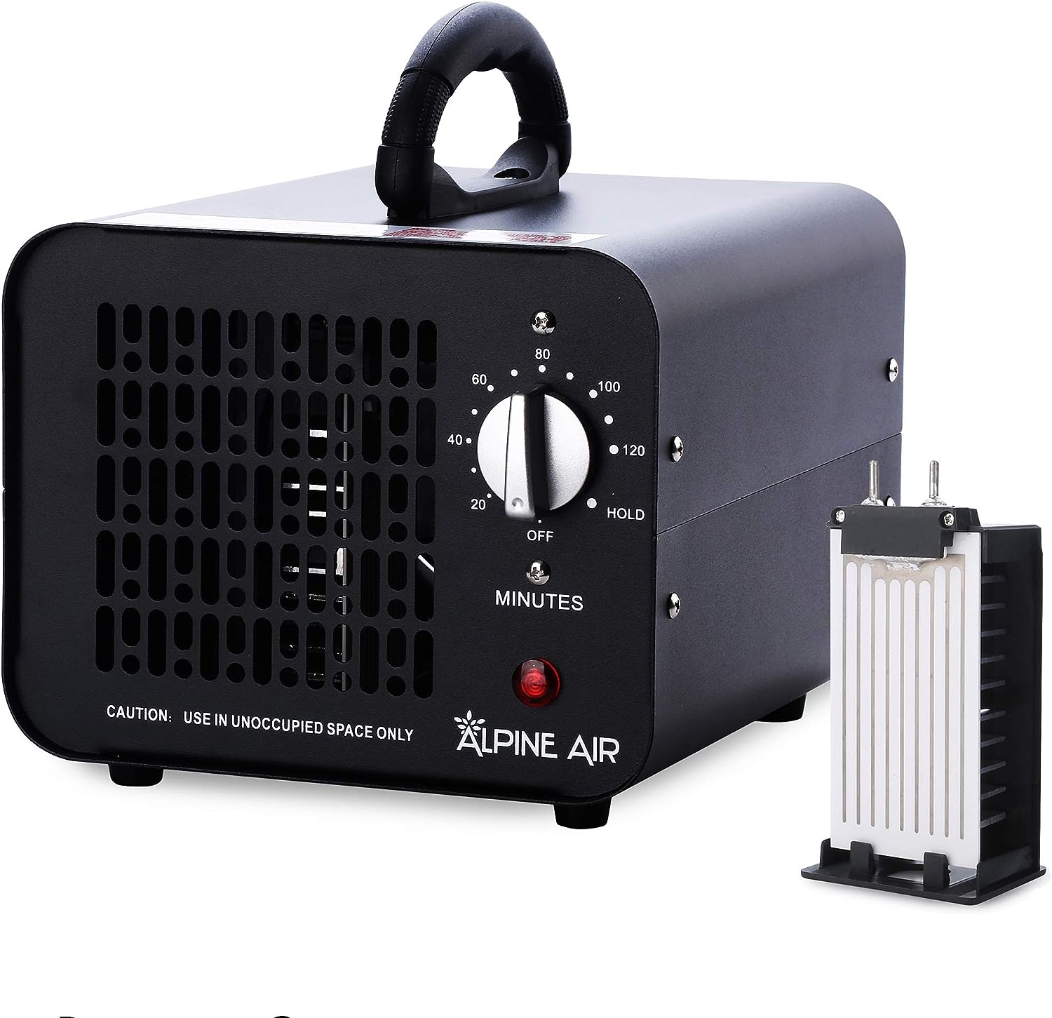Alpine Air Commercial Ozone Generator. 6000mg/h O3 Machine Home Air Ionizer Deodorizer for Rooms. Smoke. Cars and Pets