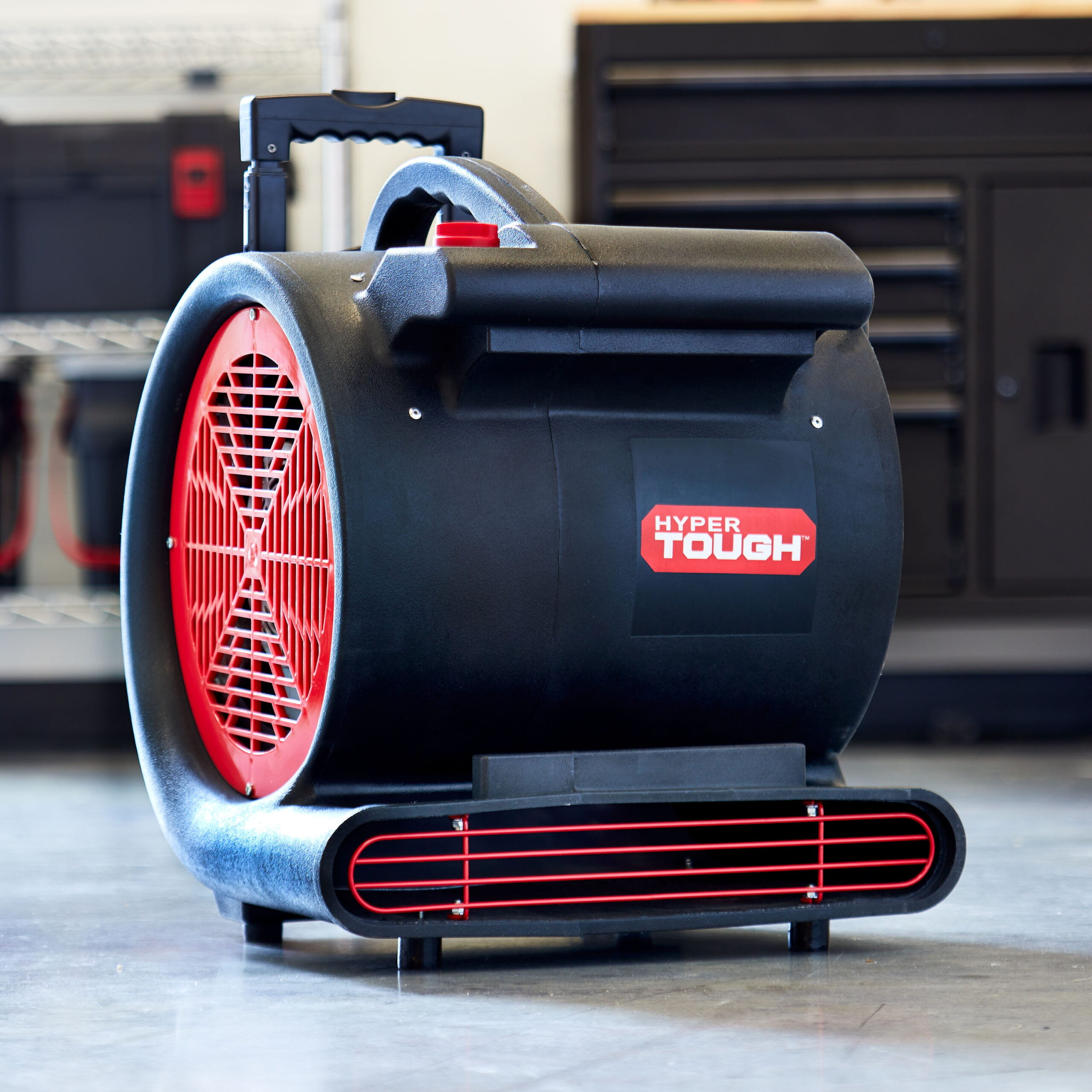Hyper Tough 1 HP 3-Speed Utility Fan. Air Mover. Floor Carpet Dryer with 25Ft Powercord. Black