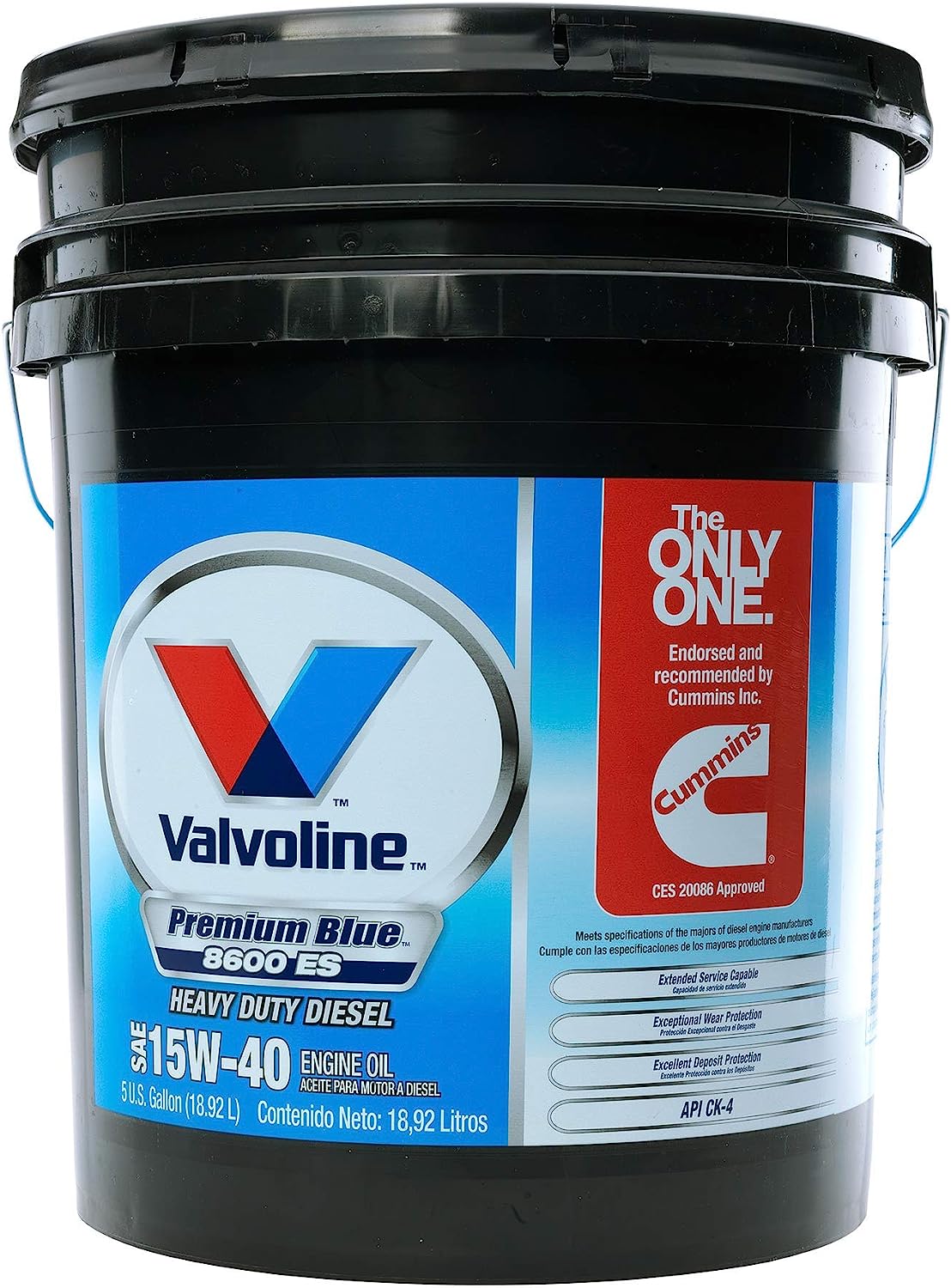 Valvoline VV70506-05 Premium Blue 15W40 Motor Oil. 5 gallon