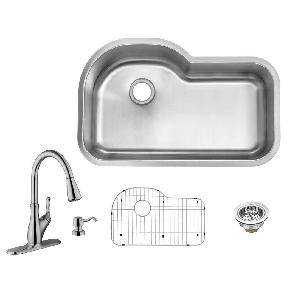 Glacier Bay VU3120A1916P36B All-in-One Undermount