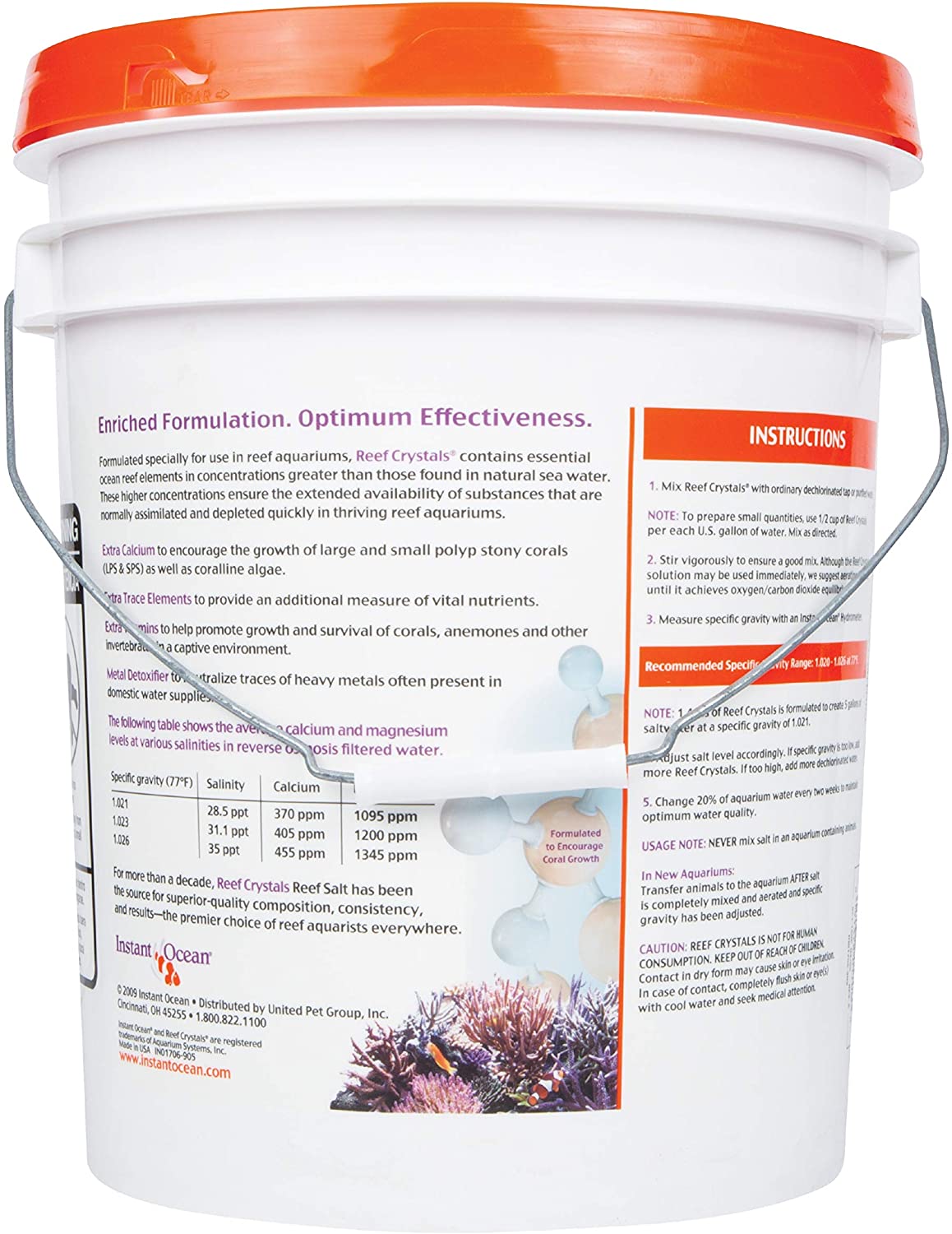 Instant Ocean Reef Crystals Reef Salt. Formulated Specifically for Reef Aquariums 160-Gallon