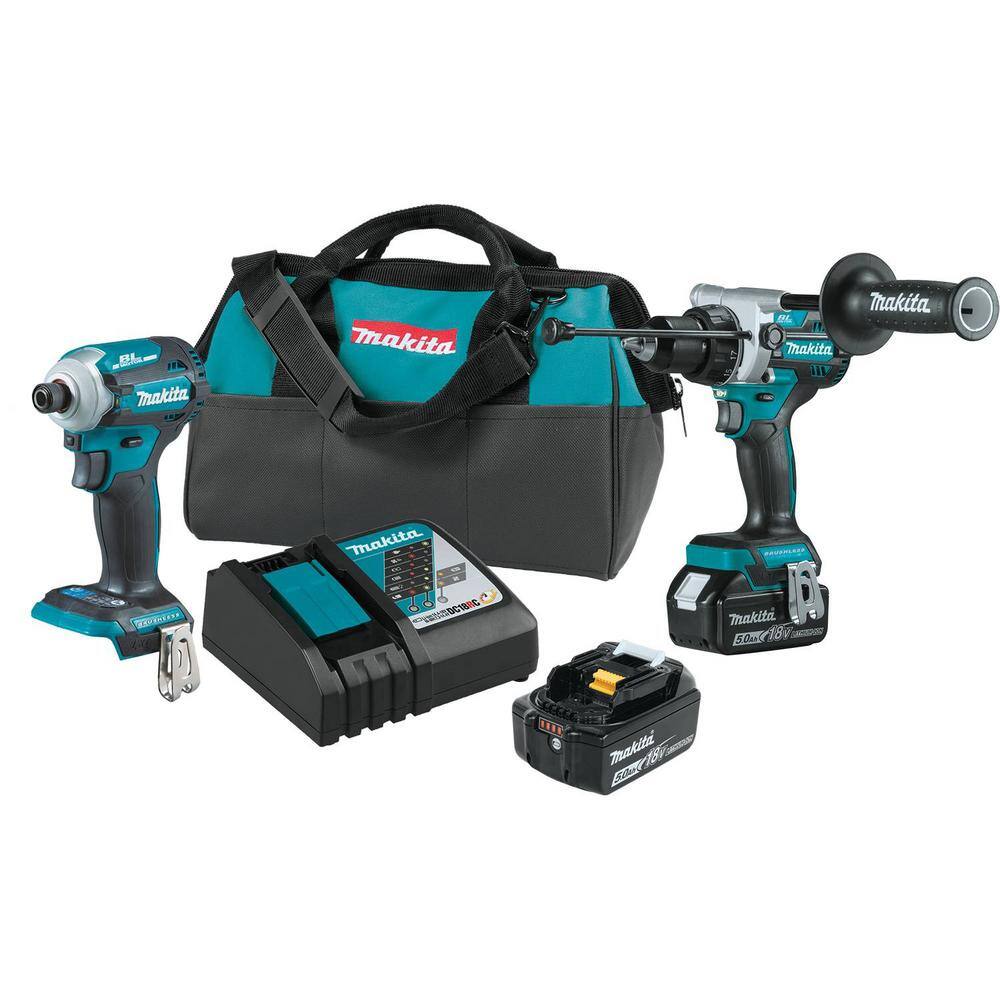 Makita XT288T-XSS2ZXMT 18V LXT Lithium-ion Brushless 2-pc Combo Kit 5.0Ah with bonus 18V LXT 6-1/2 in. Circular Saw and 18V LXT Multi-Tool