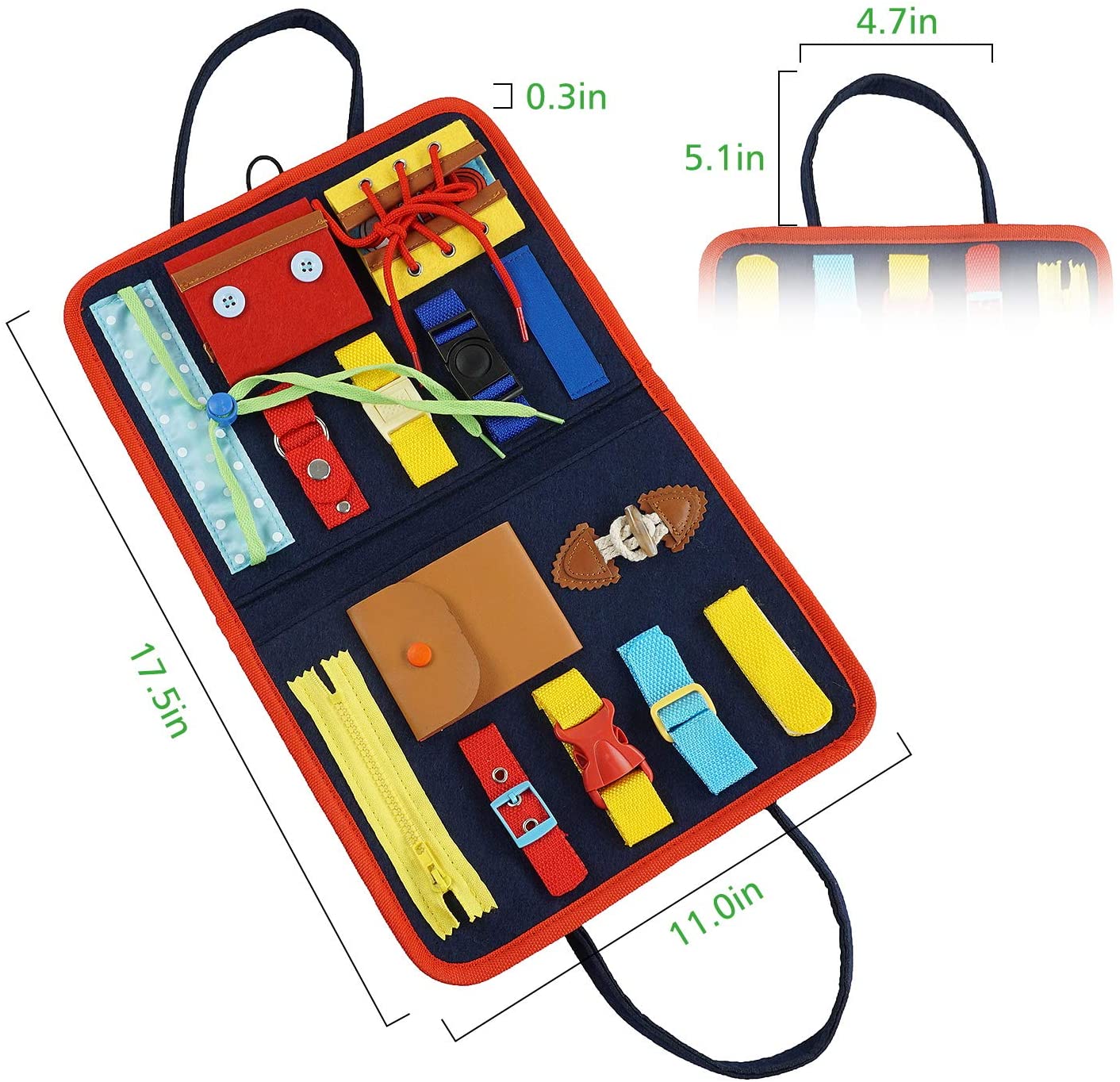 Busy Board for Toddlers Age 1 - 6. Montessori Early Education Activity Toddler Toys